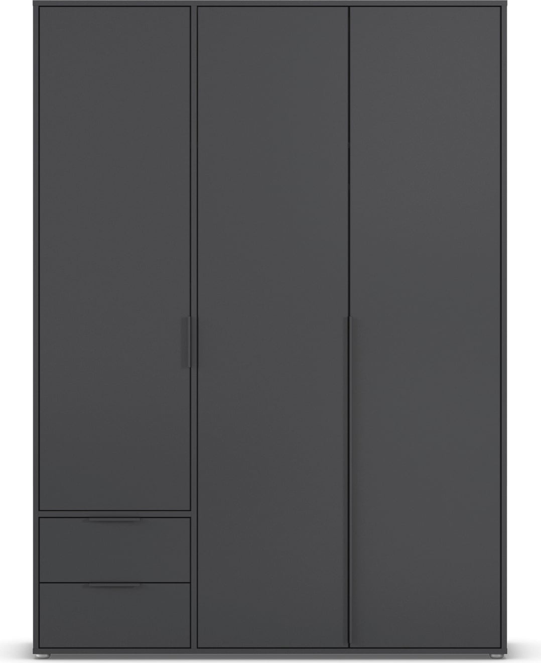 rauch Drehtürenschrank »Kleiderschrank Schrank Garderobe Wäscheschrank NAGATA viel Stauraum«, (in 3 verschiedenen Ausstattungen BASIC/CLASSIC/PREMIUM), mit Schubladen sowie Stangengriffen TOPSELLER MADE IN GERMANY
