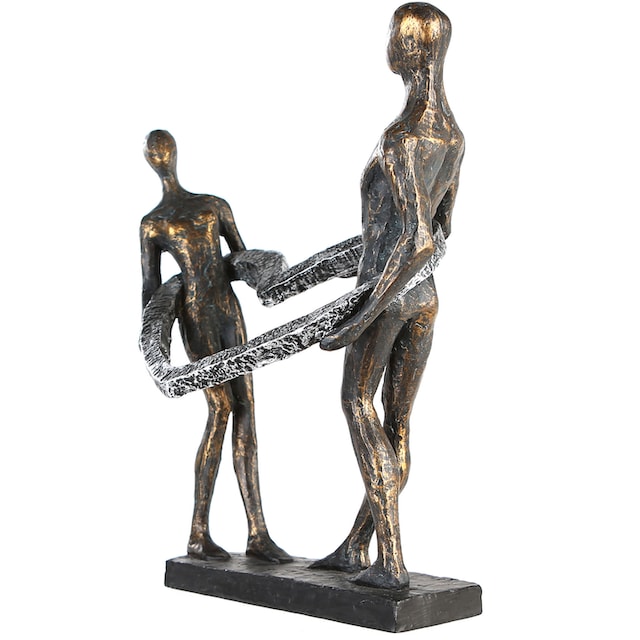 Casablanca by Gilde Dekofigur »Skulptur Connected«, (1 St.), Dekoobjekt,  Höhe 31 cm, mit Spruchanhänger, Wohnzimmer auf Raten bestellen