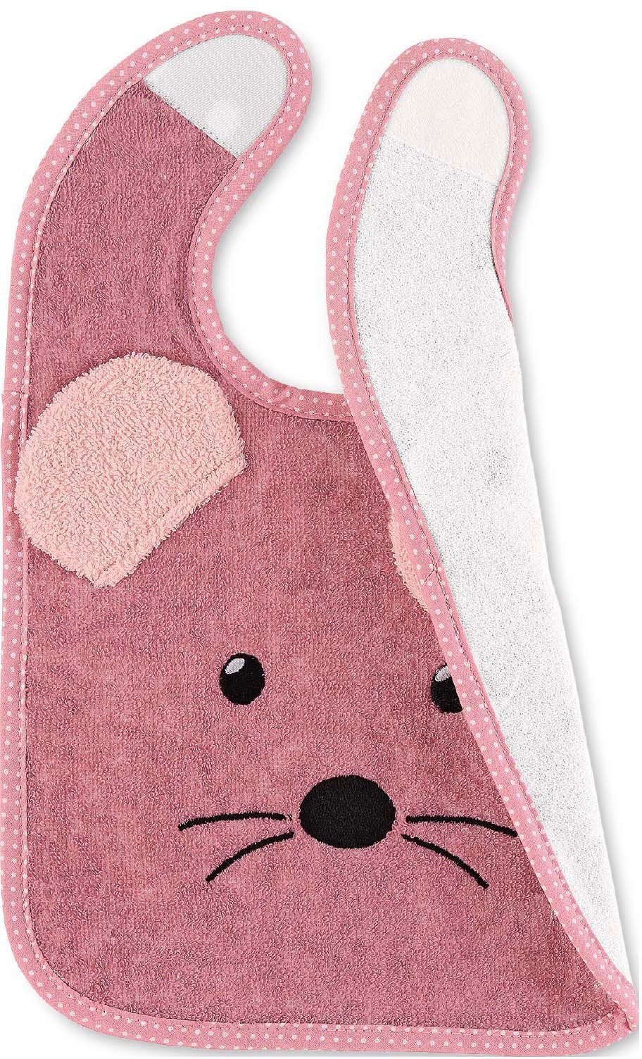 Sterntaler® Lätzchen »Klettlätzchen Plastik, Mabel, rosa«