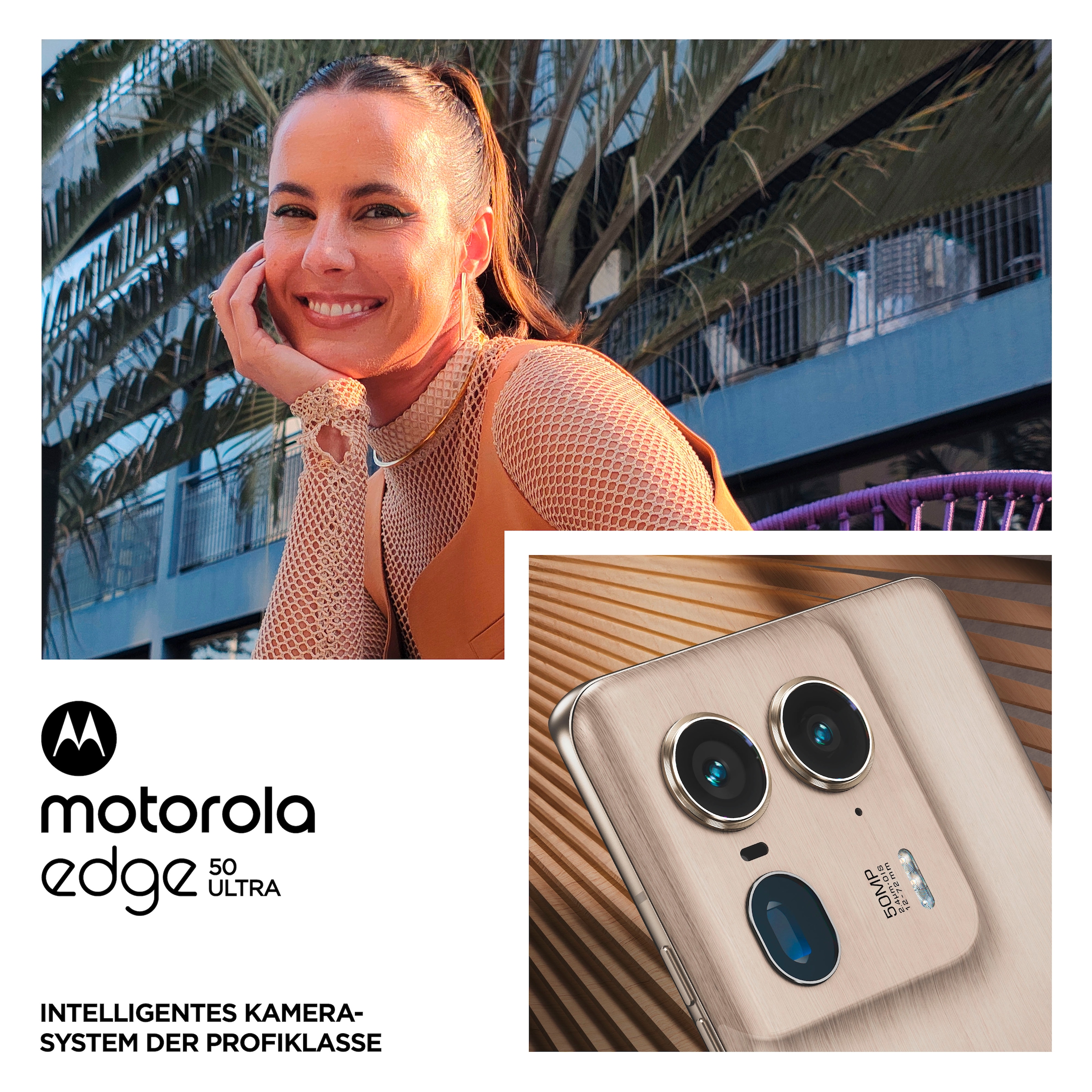Motorola Smartphone »edge50 ultra«, nordic wood