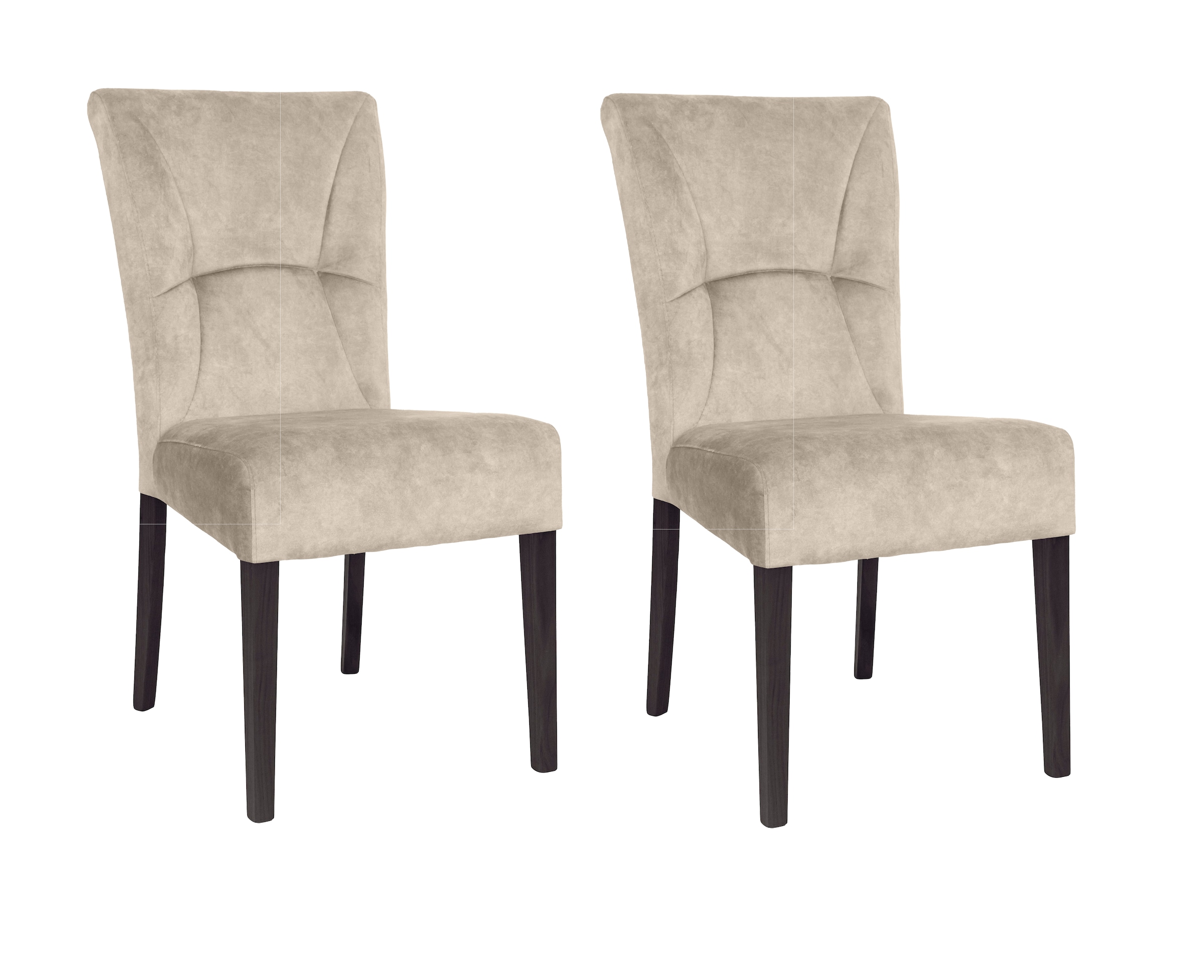 Home affaire 4-Fußstuhl »Henry« (Set) 2 Stk.Sitz und Rücken gepolstert günstig online kaufen