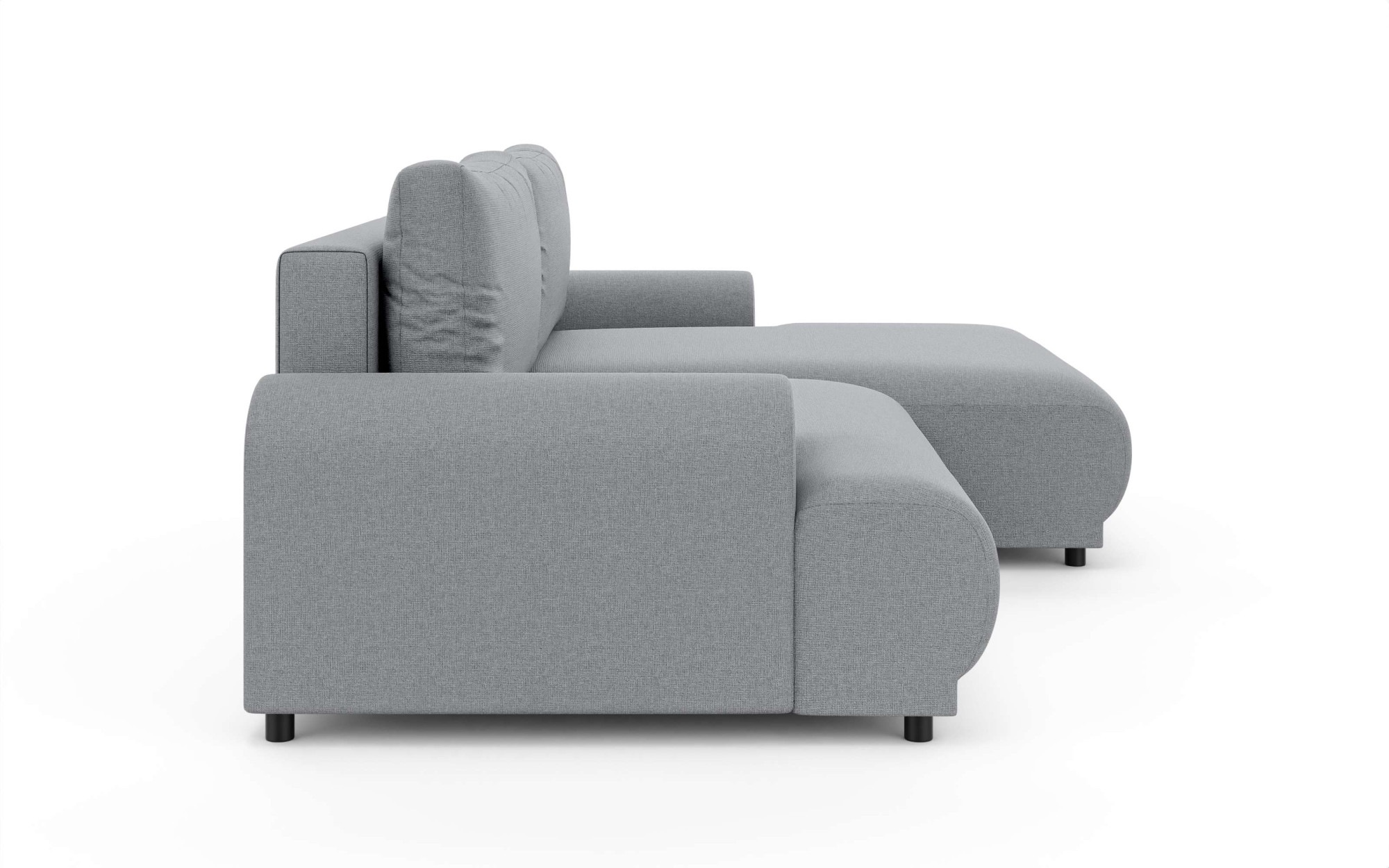 INOSIGN Ecksofa »Marsby, mit Bettfunktion und Bettkasten, Maße: B/H/T 242/65/145 cm«, L-Form mit Wellenunterfederung, Recamiere links oder rechts bestellbar