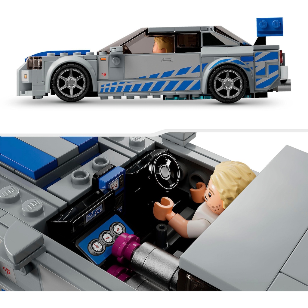 LEGO® Konstruktionsspielsteine »2 Fast 2 Furious – Nissan Skyline GT-R (R34) (76917)«, (319 St.)