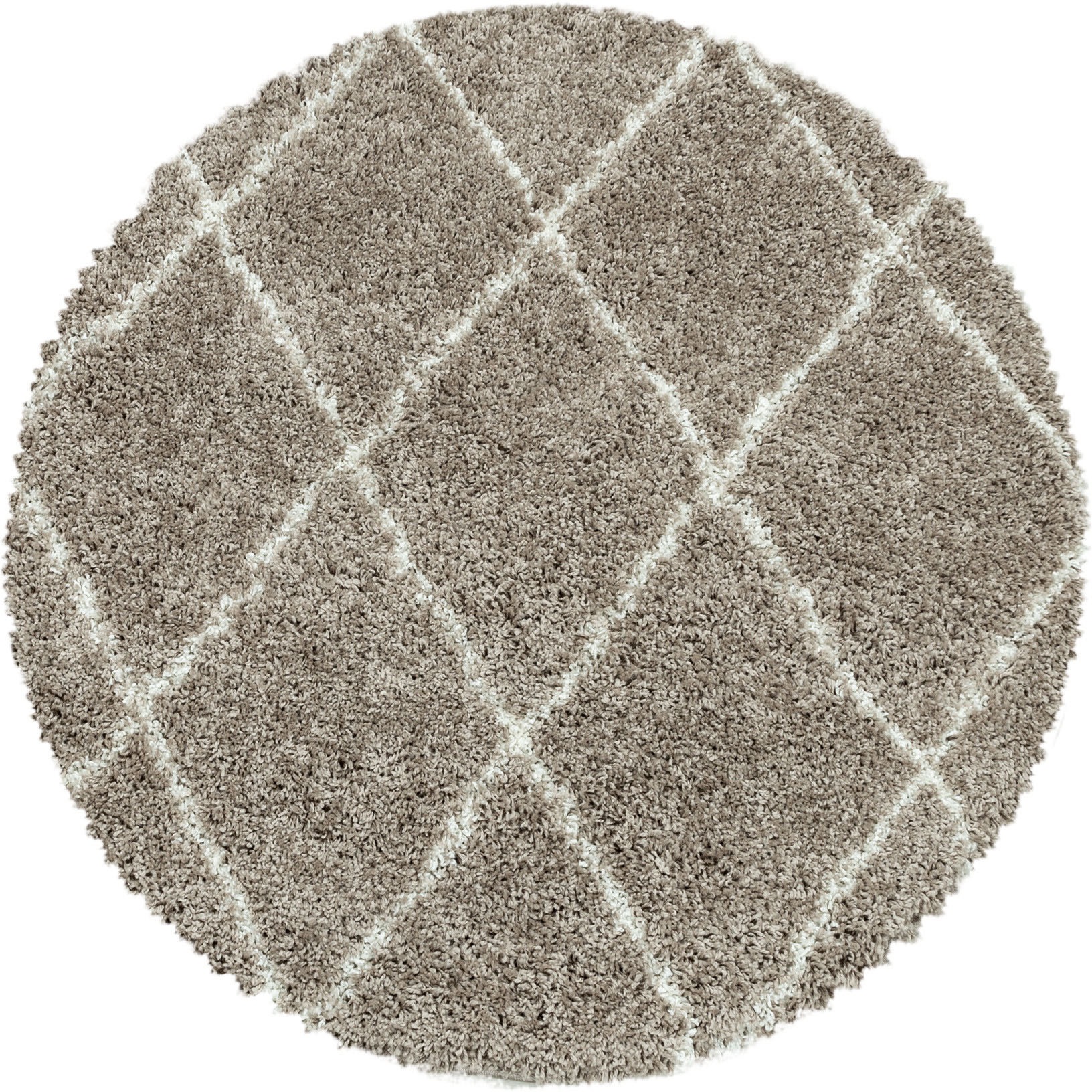 Ayyildiz Teppiche Hochflor-Teppich »ALVOR 3401«, rund, 50 mm Höhe, Shaggy, günstig online kaufen