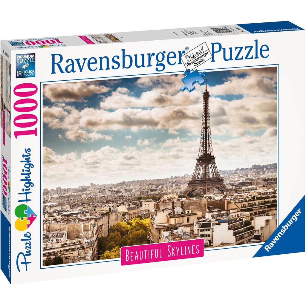 Ravensburger Puzzle »Puzzle Highlights Beautiful Skylines - Paris«