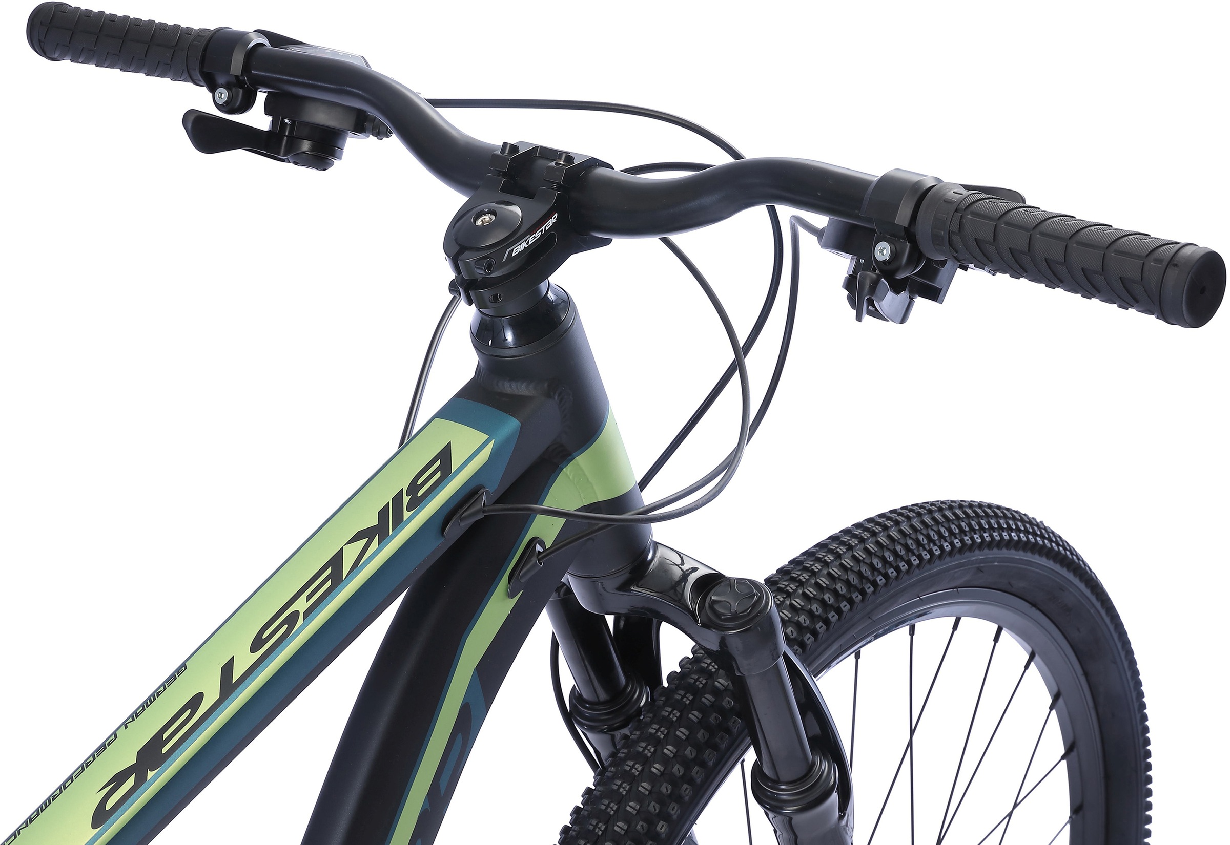 Bikestar Mountainbike, 21 Gang, Shimano, RD-TY300 Schaltwerk, Kettenschaltung, für Damen und Herren, Kettenschaltung