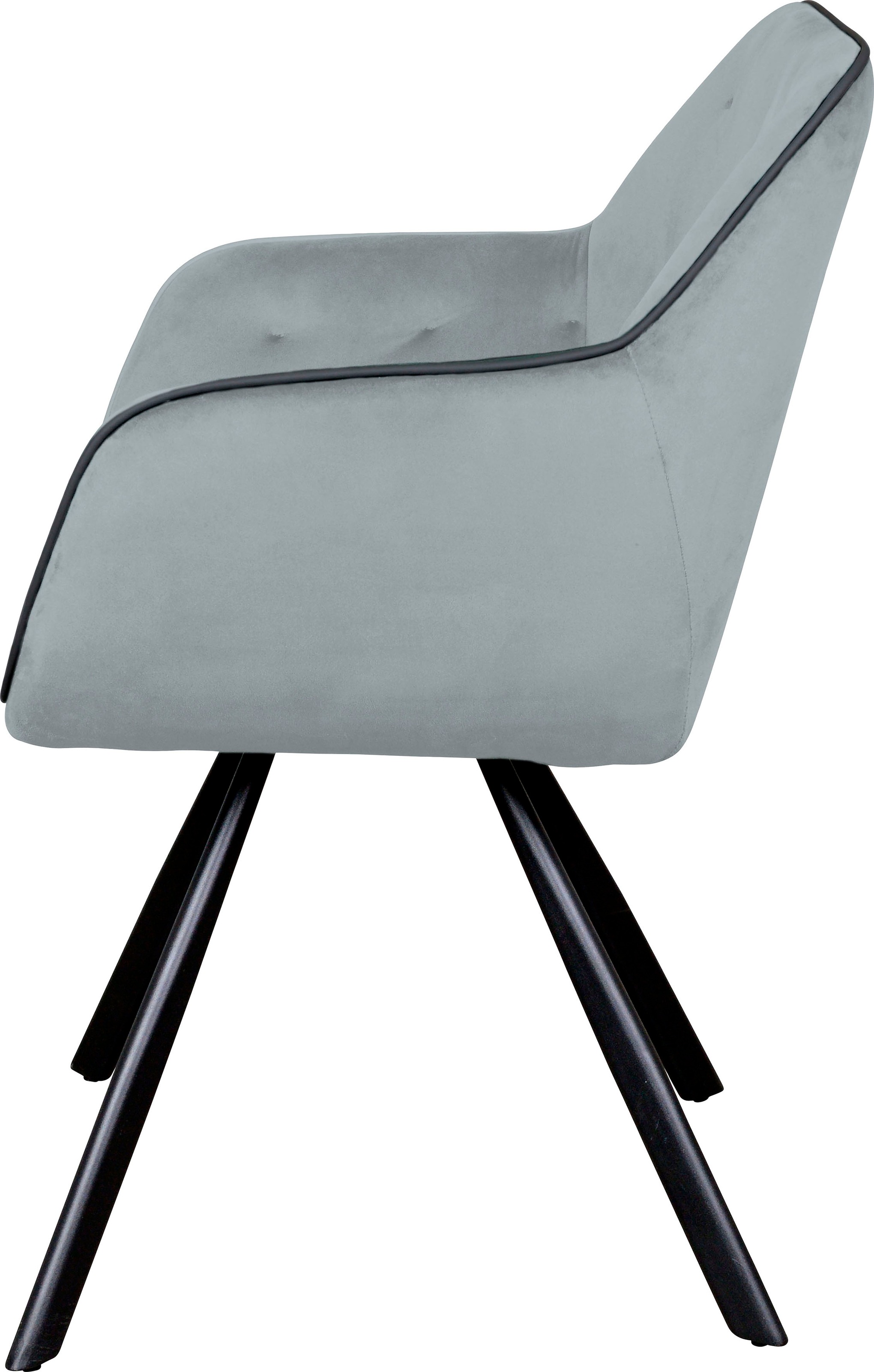 Kayoom Polsterstuhl »Stuhl Eann 125, Stuhl im Retro-Design, edles Design«, 1 St., stilvoll, pflegeleicht, samtweicher Stoffbezug, edles Design