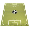 Paco Home Kinderteppich »ECE Fussball 953«, rechteckig, 14 mm Höhe, Kurzflor, Spiel-Teppich, Motiv Fußballfeld, Kinderzimmer