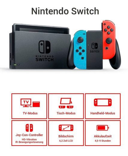 Nintendo Switch Konsolen-Set »Konsole r/b + Super Mario Bros. Wonder«