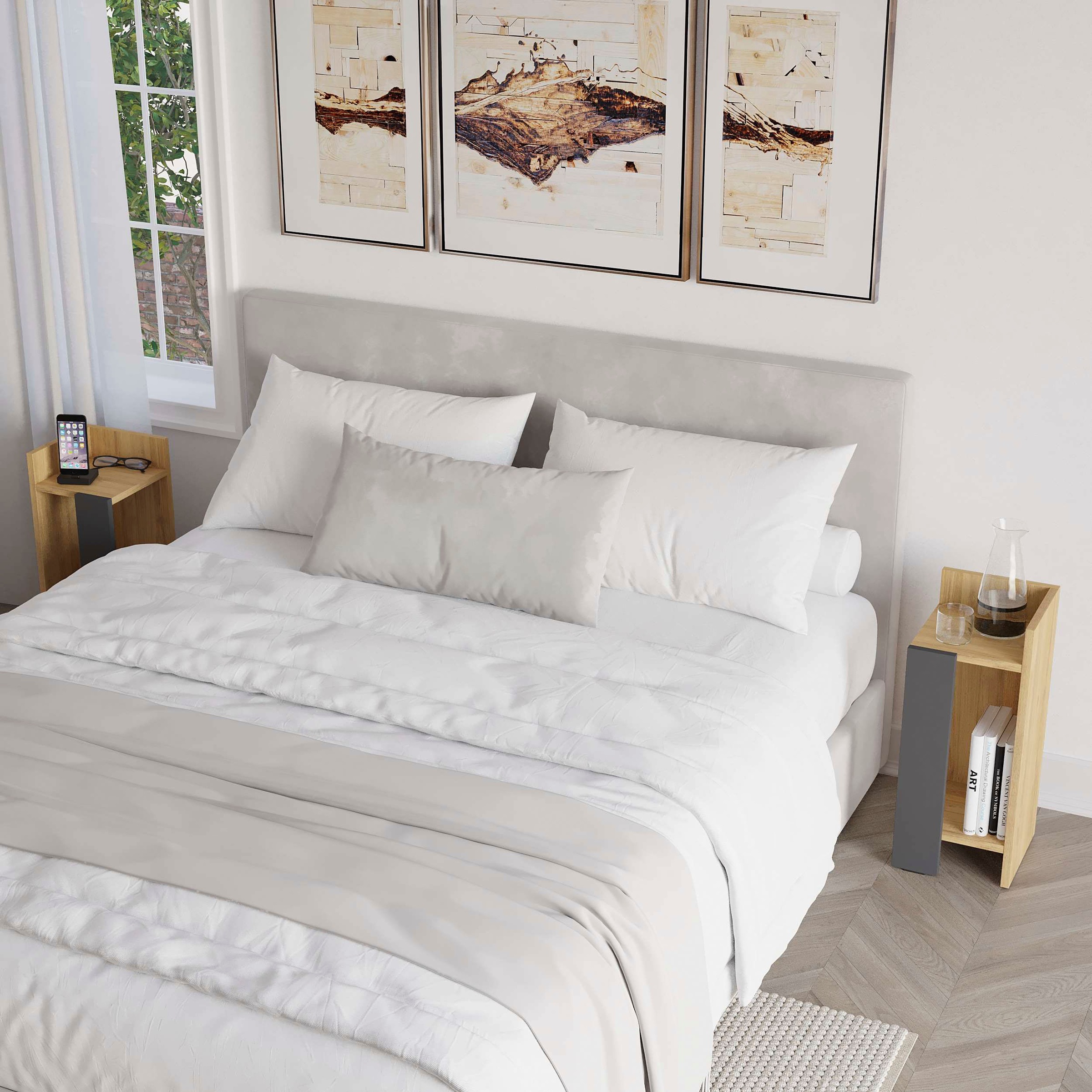 Decortie Nachttisch »ELOS NACHTTISCH SET«, (Packung, 1 St.), Leichte Montag günstig online kaufen