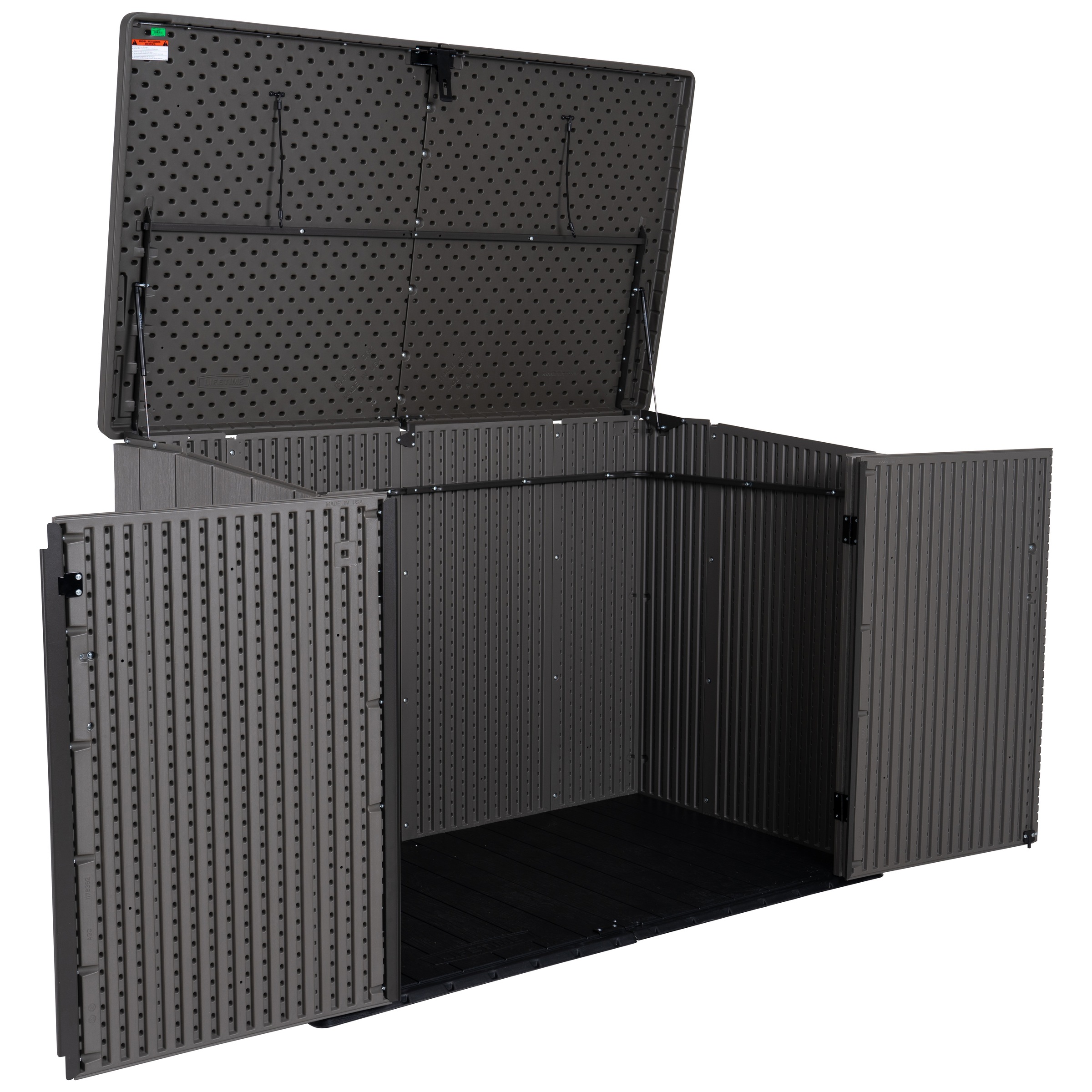 Lifetime Mülltonnenbox »Geräteschrank Greg«, Platz für 3 Mülltonnen je 240 L, BxHxT: 191x108x132 cm