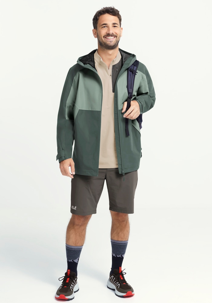 Jack Wolfskin Outdoorjacke »WILDBOUND 2L JKT M« mit Kapuze
