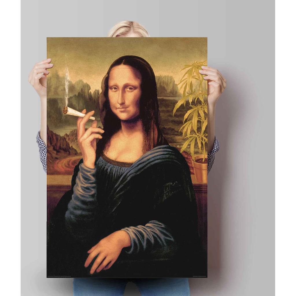 Reinders! Poster »Poster Mona Lisa joint«, Menschen, (1 St.)