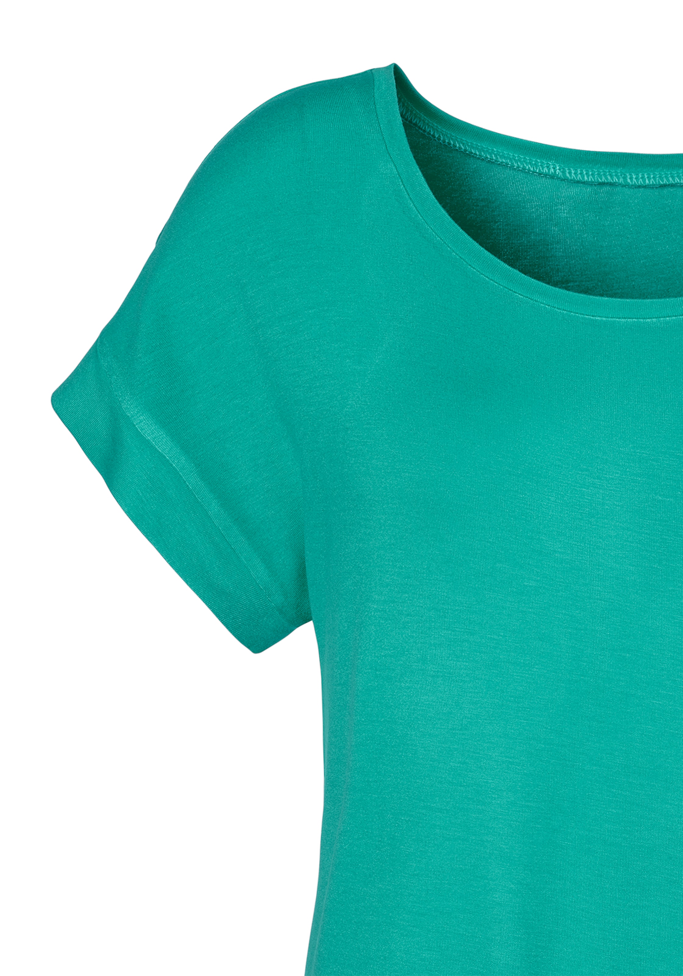 günstig kaufen T-Shirt, Vivance elastischem Saumabschluss (2er-Pack), mit