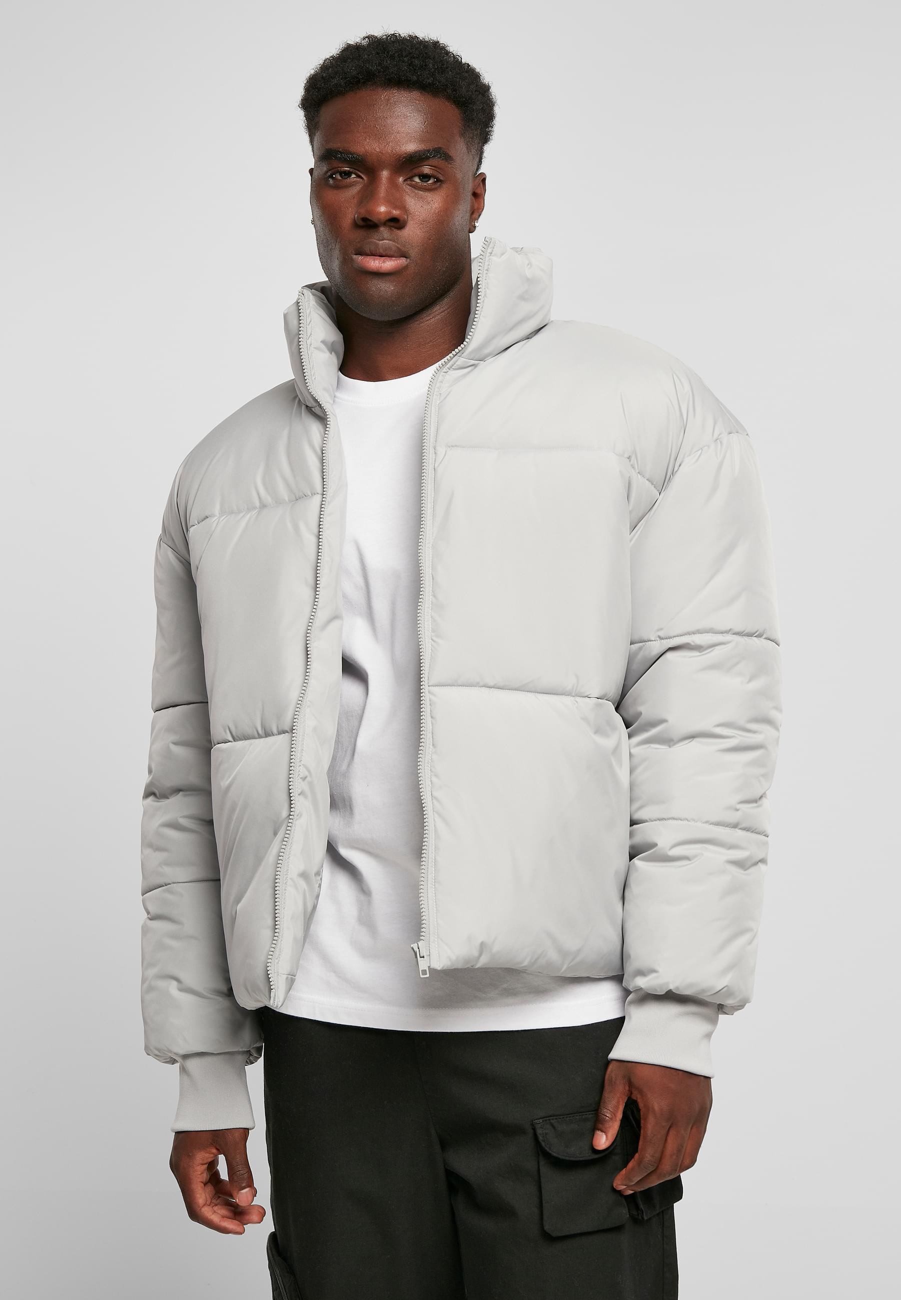 URBAN CLASSICS Winterjacke »Urban Classics Herren Short Big Puffer Jacket« 1 Stk. tlg. ohne Kapuze