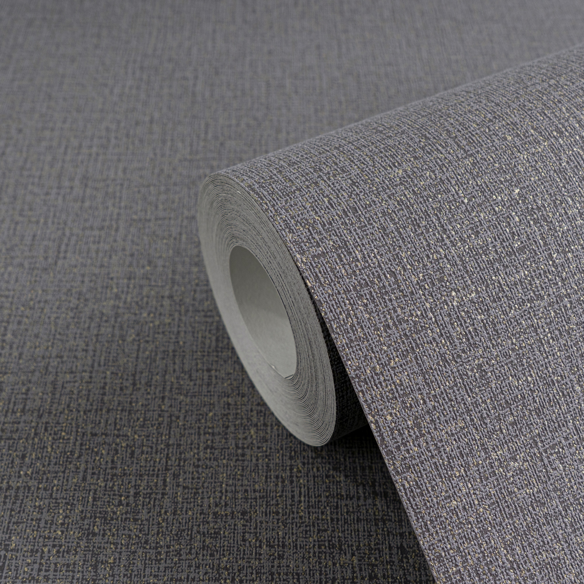 CosmoLiving by Cosmopolitan Vliestapete »Metallic Weave – Struktur-Unitapete« matt strukturiert Elegante Struktur-Vliestapete mit Metallic-Effekt
