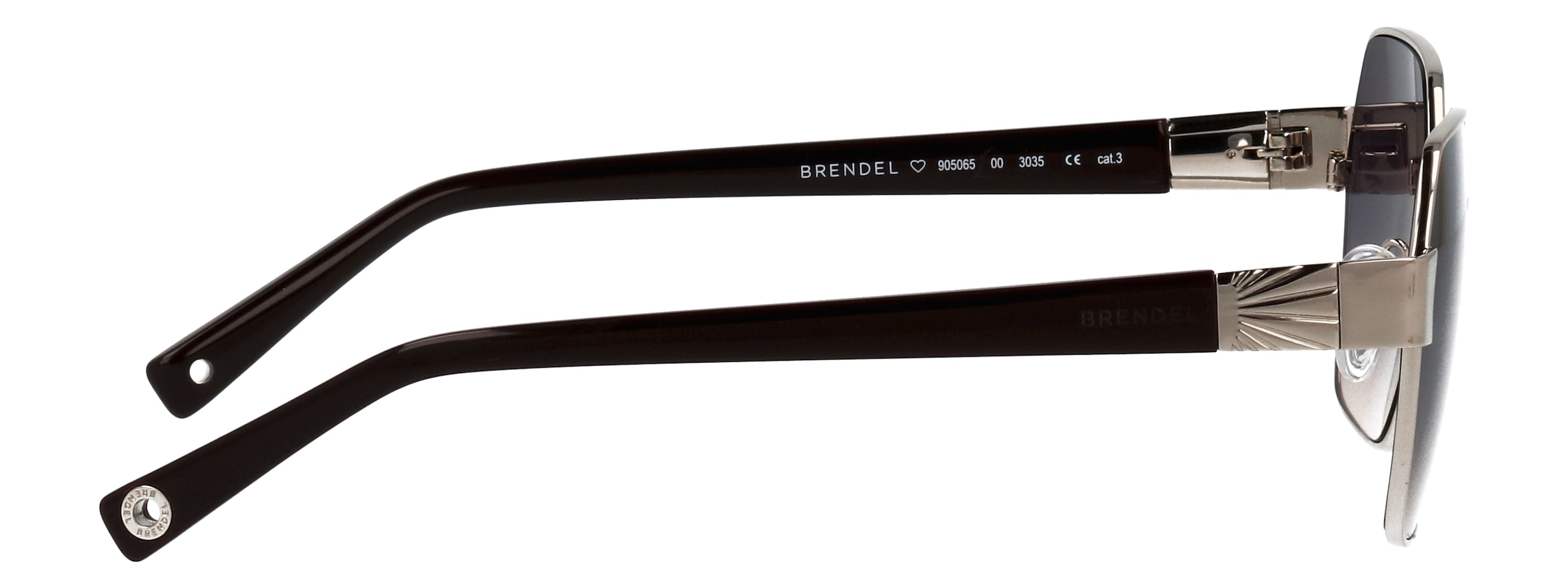 BRENDEL eyewear Sonnenbrille »Modell 905065« Form Hexagon, Logoschriftzug auf Bügel, Metallfassung