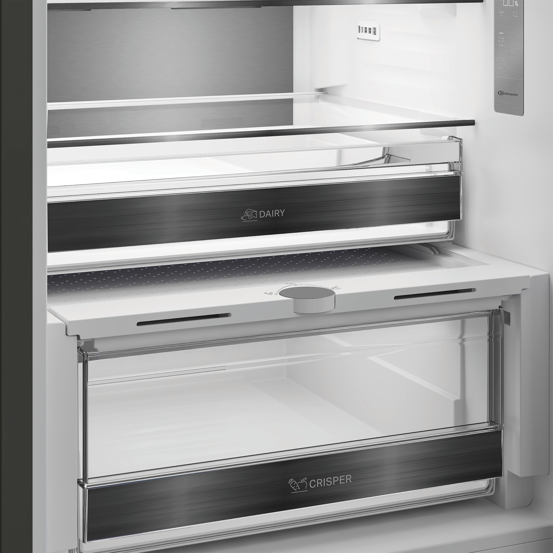 BAUKNECHT Kühl-/Gefrierkombination »KGDNF 20AMD IN« 203,5 cm hoch 59,5 cm breit FreshShield
