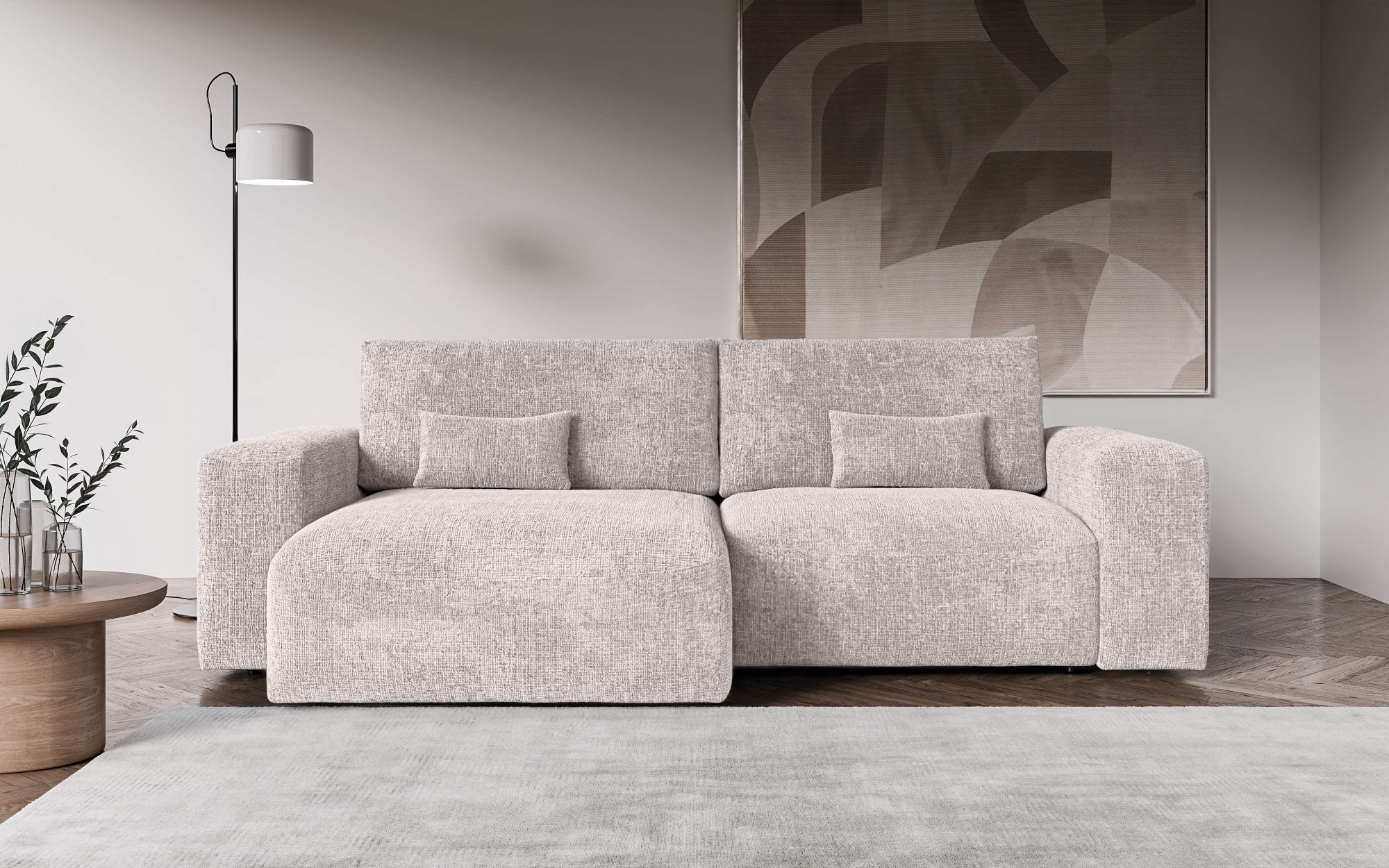 OTTO home Ecksofa »MATTS Schlafsofa mit Bettkasten, Maße B/T/H: 265/159/89 günstig online kaufen