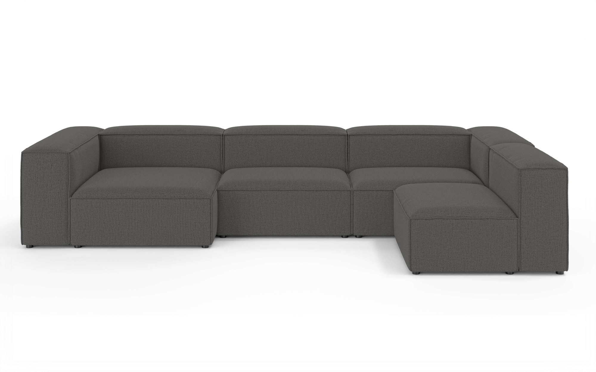 INOSIGN Wohnlandschaft »HAILY U-Form mit Ottomane links/rechts, Maße B/T/H: 360/200/72 cm«, als Modul oder separat verwendbar, für individuelle Zusammenstellung