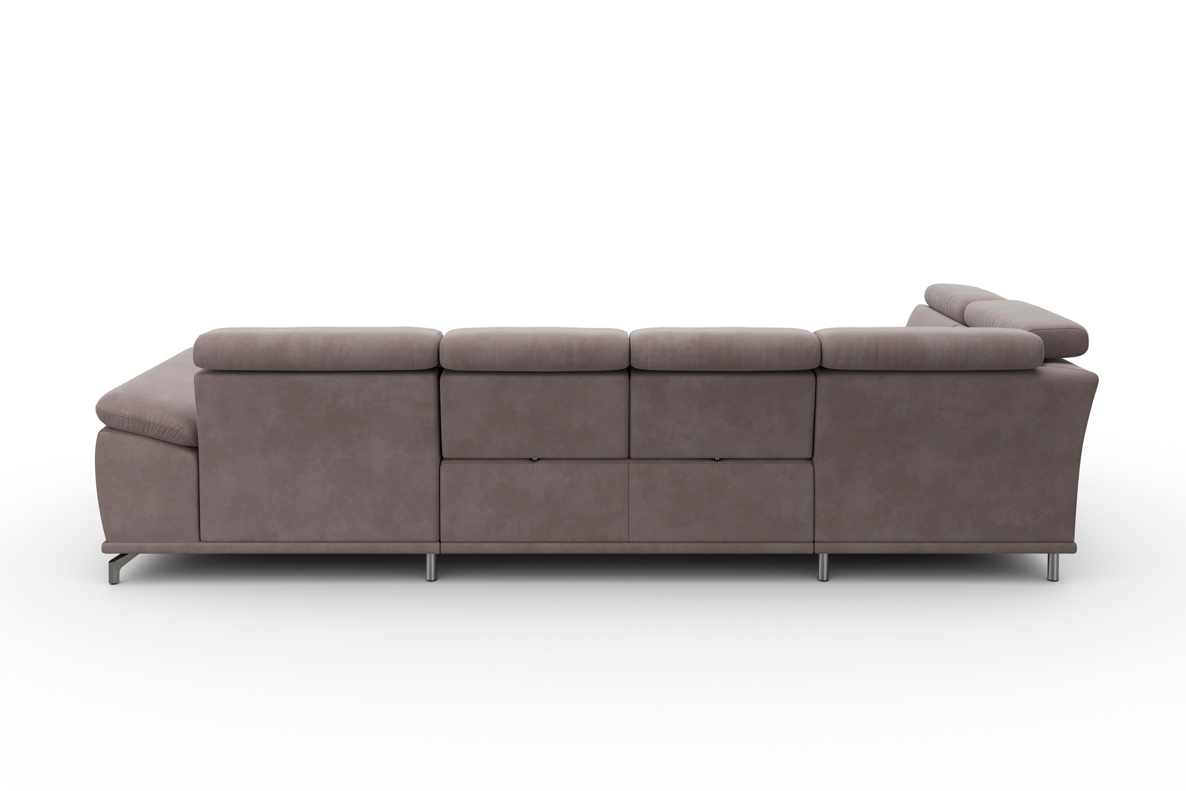 sit&more Wohnlandschaft »Cabrio U-Form, mit Sitztiefenverstellung, Arm- und Kopfteilverstellung«, 3 Nierenkissen, Federkern, optional Bettfunktion und Stauraum