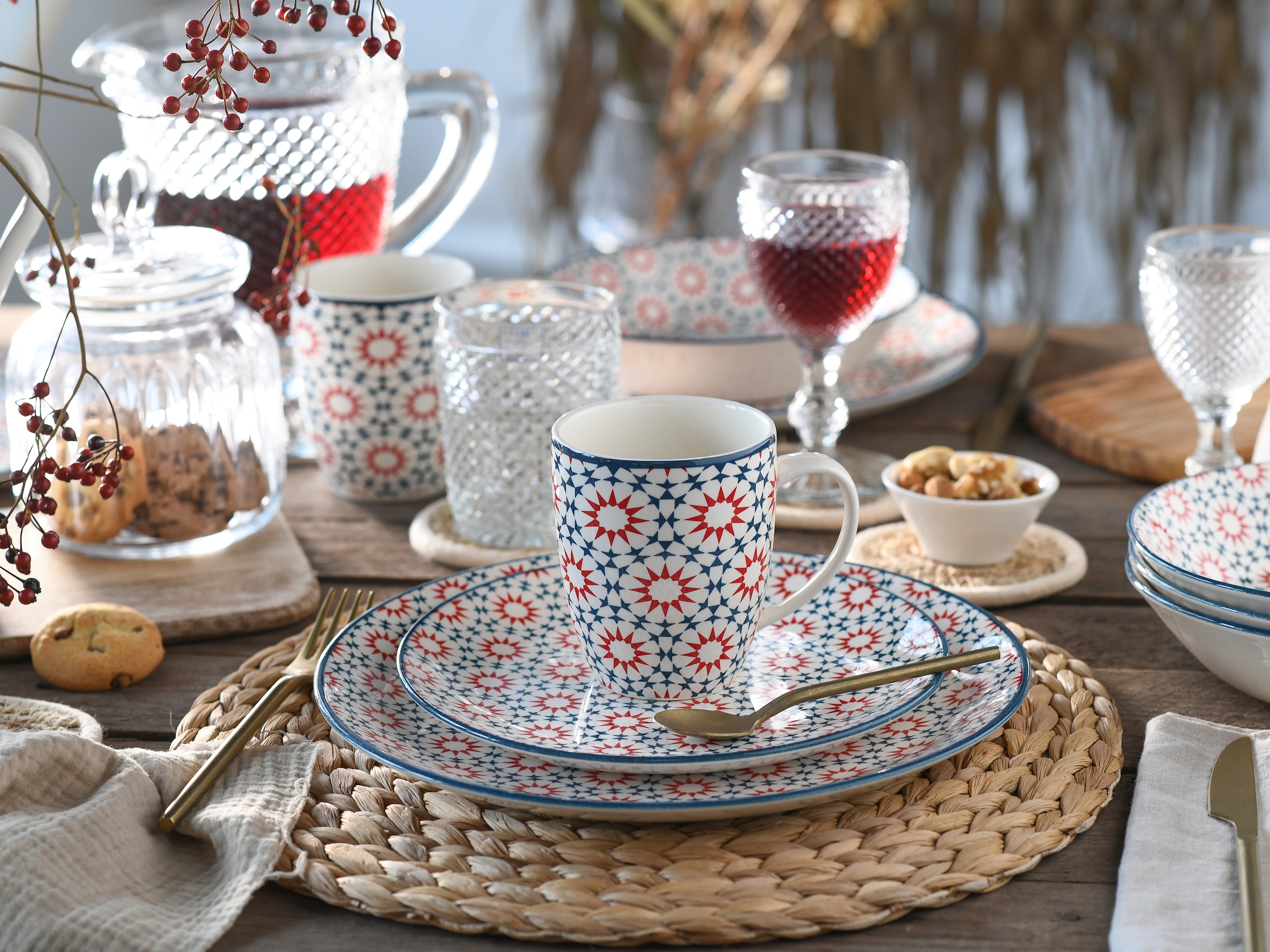CreaTable Kombiservice »Stella«, (Set, 16 tlg.), orientalisch mediterraner Stil