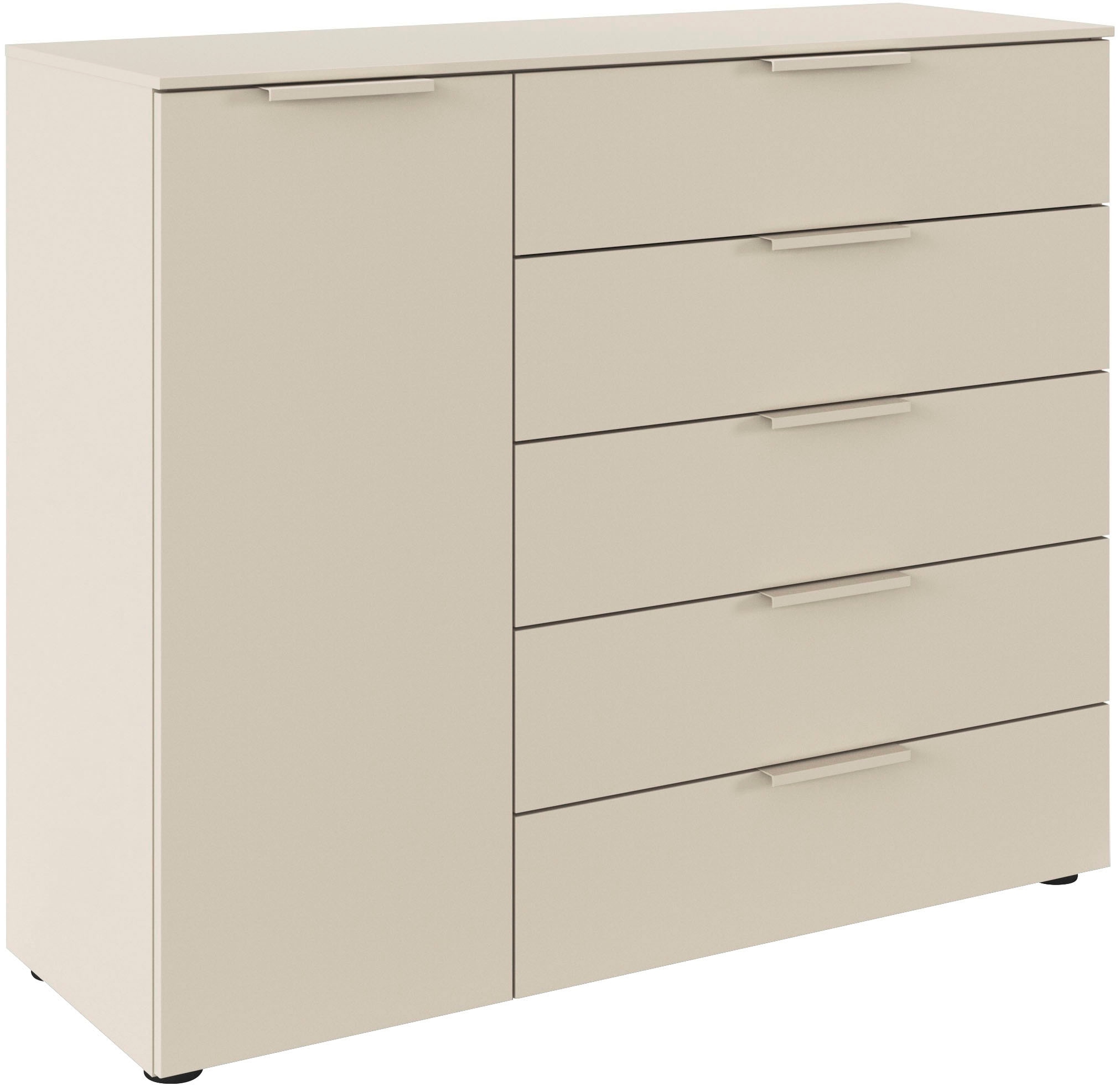 LeGer Home by Lena Gercke Kommode »Kommode Sideboard Schubladen Türenkommode SERINA eleganter Eyecatcher« inkl. SOFT-CLOSE-FUNKTION,  mit 5 Schubkästen und 1 Tür sowie Metallgriffen MADE IN GERMANY