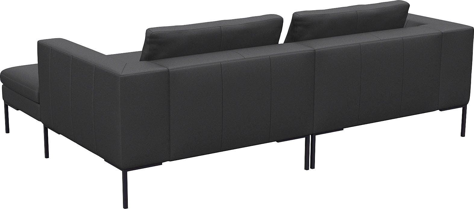 FLEXLUX Ecksofa »Loano, superbequemer Sitzkomfort durch Kaltschaum im Sitz, L-Form«, modernes Sofa, frei im Raum stellbar, lose Kissen, hoher Fuß