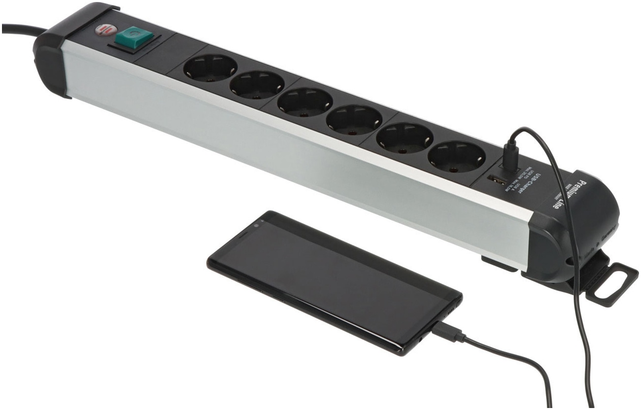 Brennenstuhl Steckdosenleiste »H05VV-F3G1,5, 3 m« (USB-Anschlüsse Kabellänge 3 m)