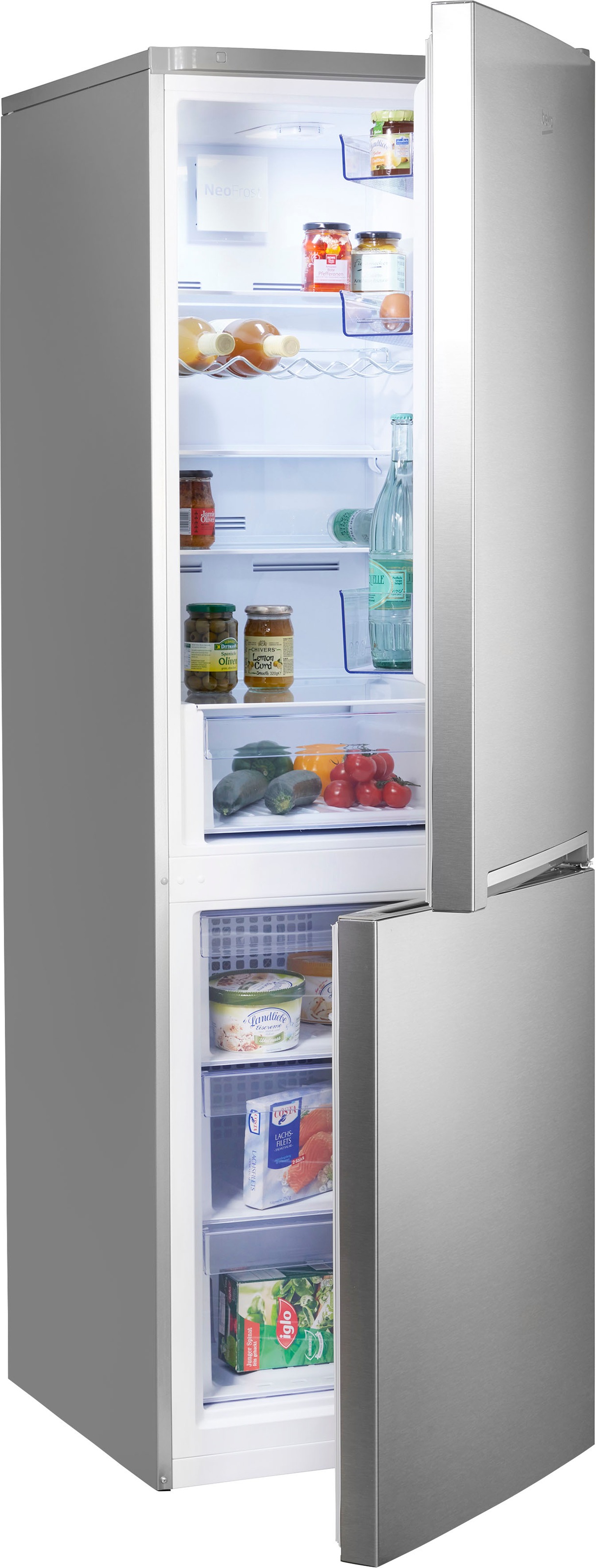 BEKO Kühl-/Gefrierkombination »RCNA366K40XBN«, RCNA366K40XBN, 185,2 cm hoch, 59,5 cm... kaufen