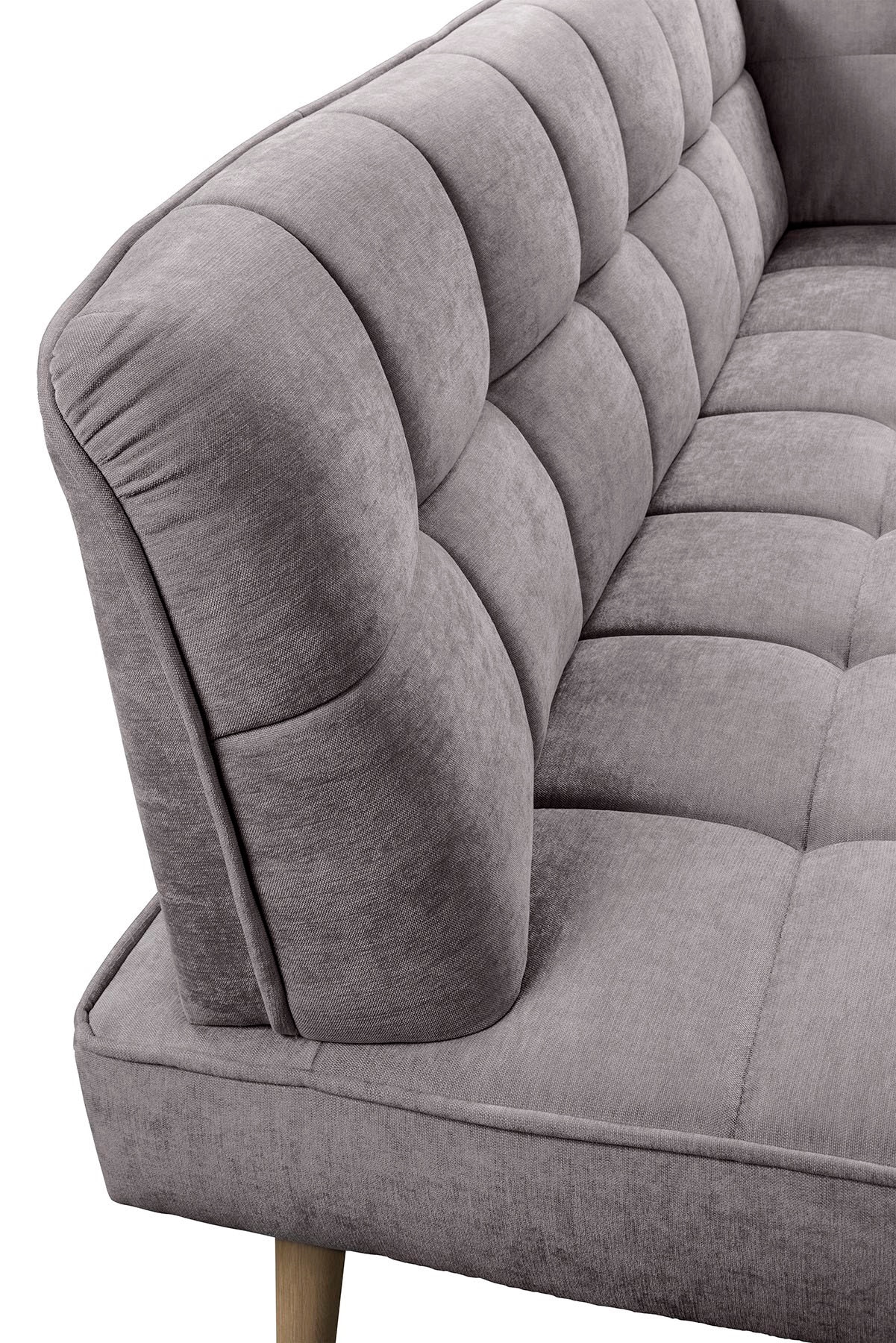 exxpo - sofa fashion Eckbank »Latte« moderne Sitz- und Rückensteppung, bequem und elegant, hoher Holzfuß