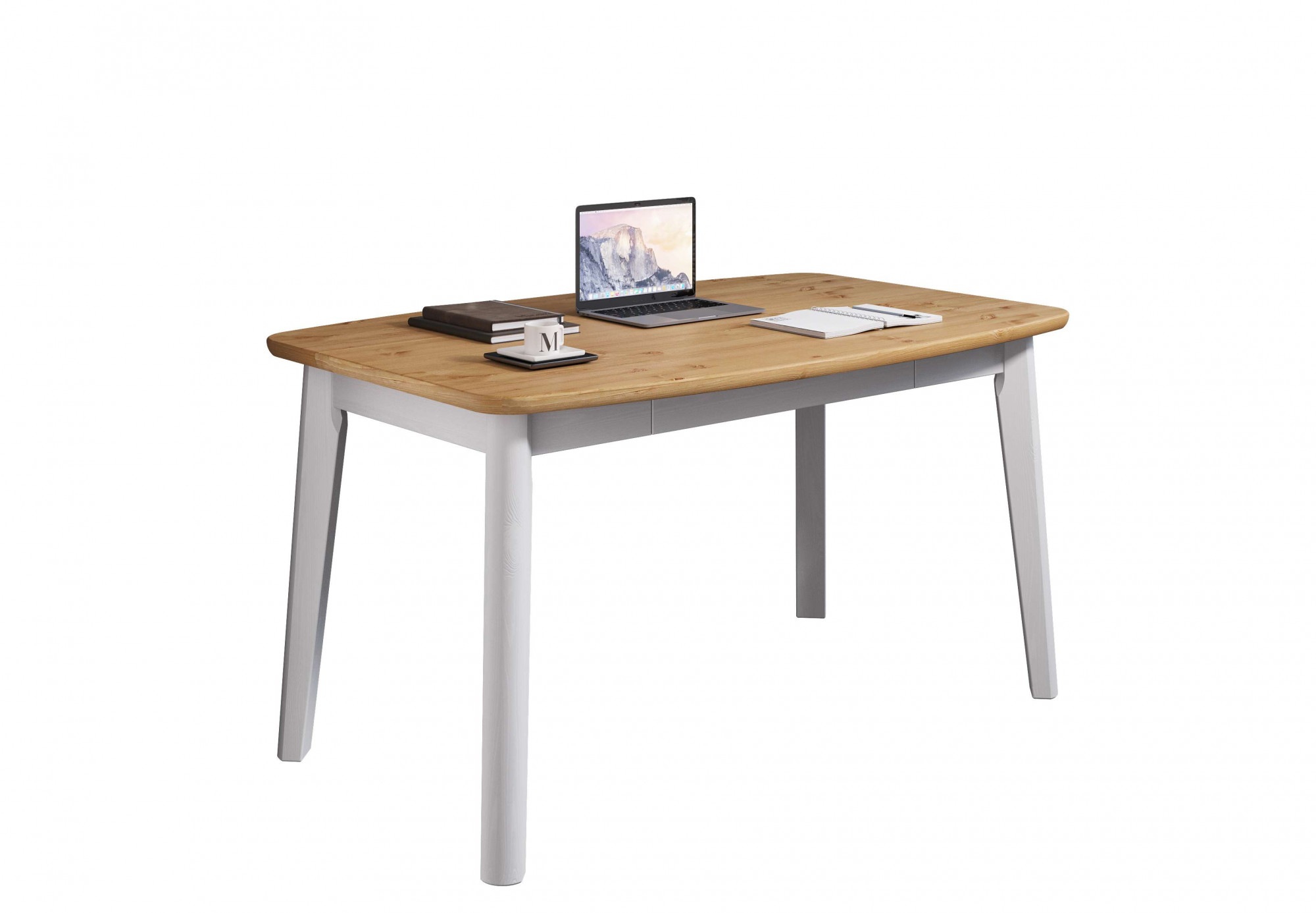 Home affaire Esstisch »Palermo, multifunktionaler Tisch, Arbeitstisch, Schreibtisch«, mit Stauraum, Platte aufklappbar, Home Office Schreibtisch, Massivholz