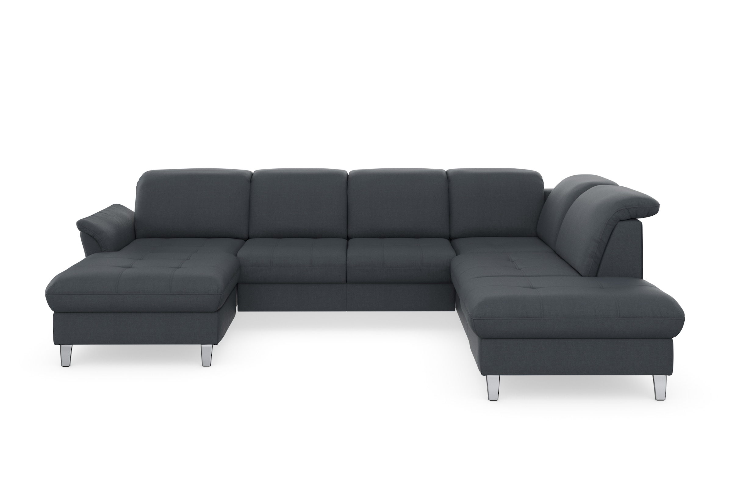 sit&more Wohnlandschaft »Maggiore U-Form«, wahlweise mit Kopfteilverstellung, Bettfunktion und Stauraum