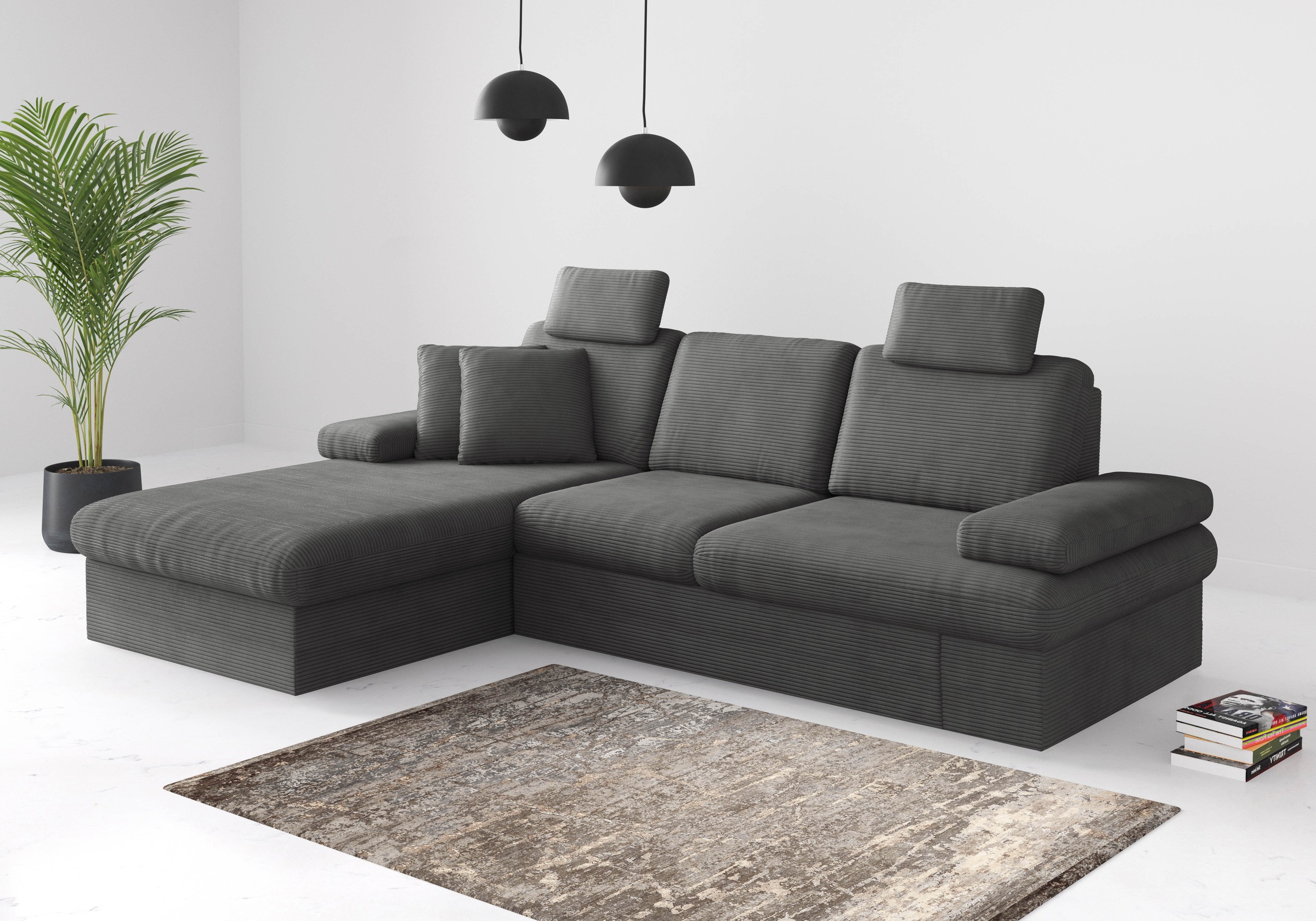 sit&more Ecksofa »Moreno«, mit Armteilverstellung,wahlweise mit Bettfunktio günstig online kaufen