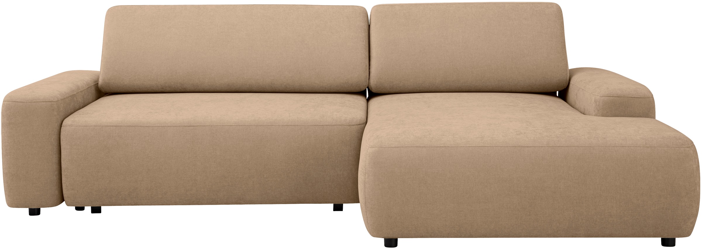 Home affaire Ecksofa »TORGE (264cm), Schlafsofa in Cord, Samtvelours o Stru günstig online kaufen