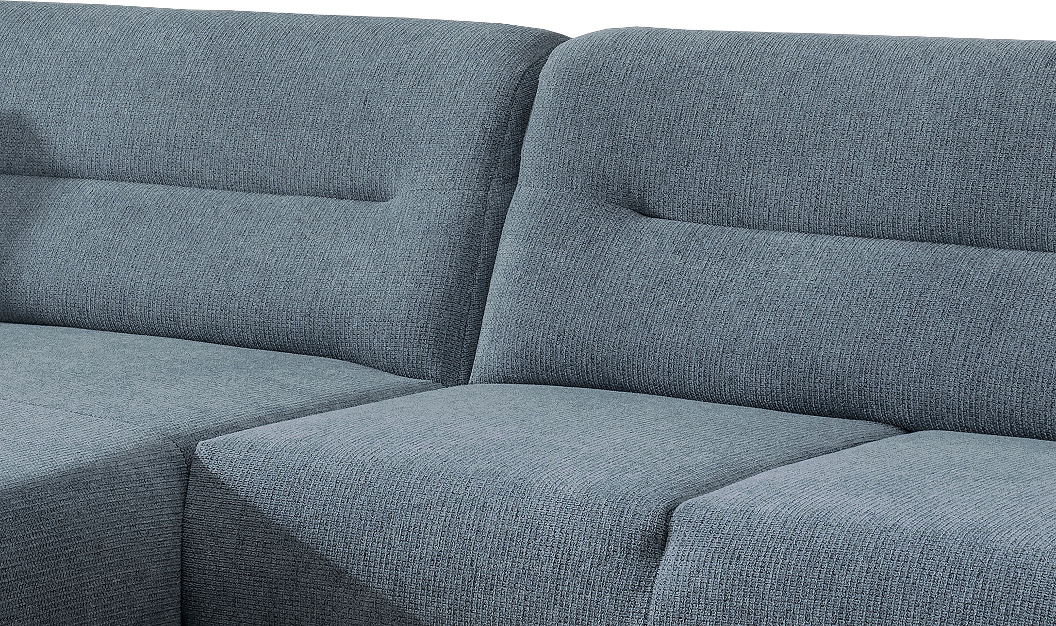 INOSIGN Ecksofa »Drago, elegant und zeitlos, komfortabel, Holzfuß, L-Form«, frei im Raum stellbar, inkl. 2 Zierkissen