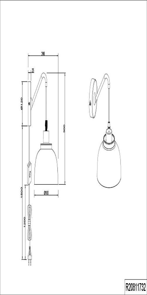 TRIO Leuchten Wandleuchte »Punch«, 1 flammig, Leuchtmittel E27 | ohne Leuchtmittel, Industrie-Look mit Doppelschirm schwarz-gold, exkl 1xE27 max 40W