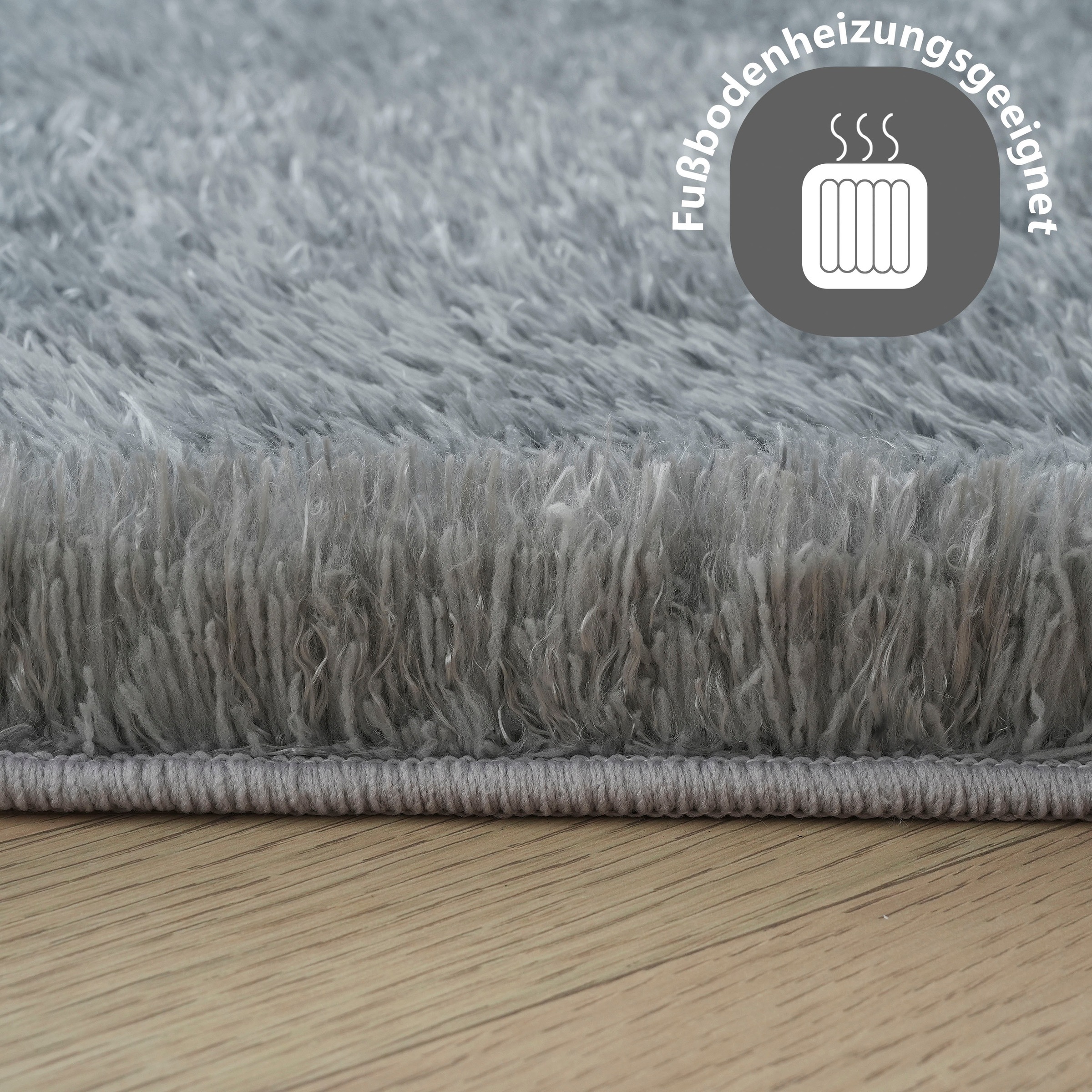 my home Hochflor-Teppich »Micro Shaggy«, rechteckig, 53 mm Höhe, weich, flauschig, Uni-Farben, Wohnzimmer, Schlafzimmer, Kinderzimmer
