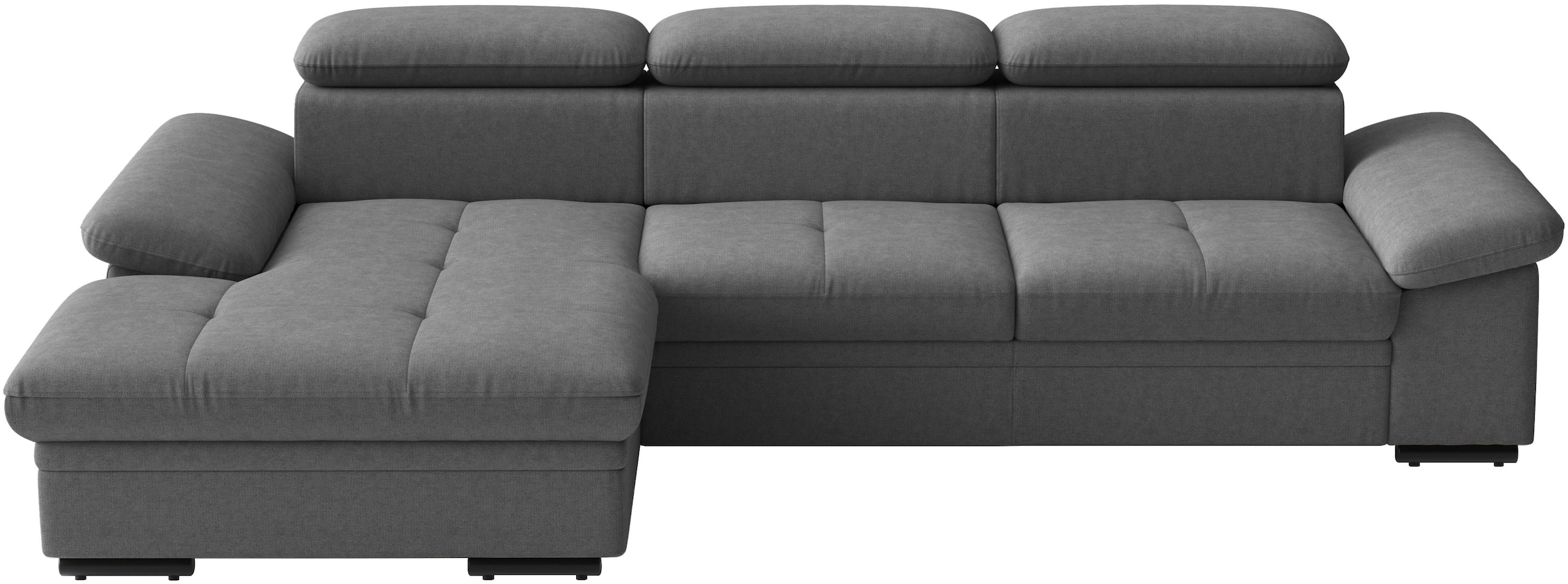 sit&more Ecksofa »Viola, L-Form, B: 260 cm« optional Bettfunktion,inkl Armteil- & Kopfteilverstellung