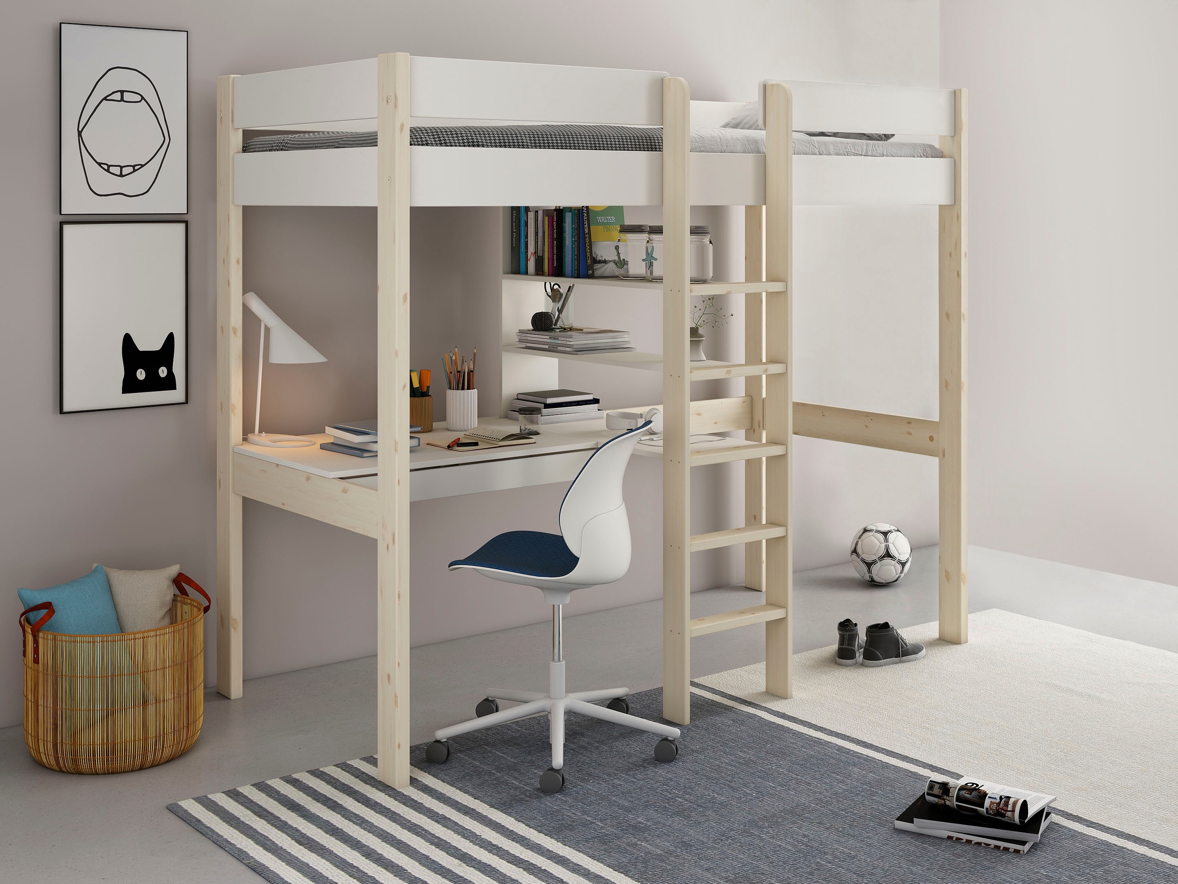 OTTO home Hochbett »Stockbett, Kinderbett, "ROBIN " FSC® zertifiziertes Mas günstig online kaufen