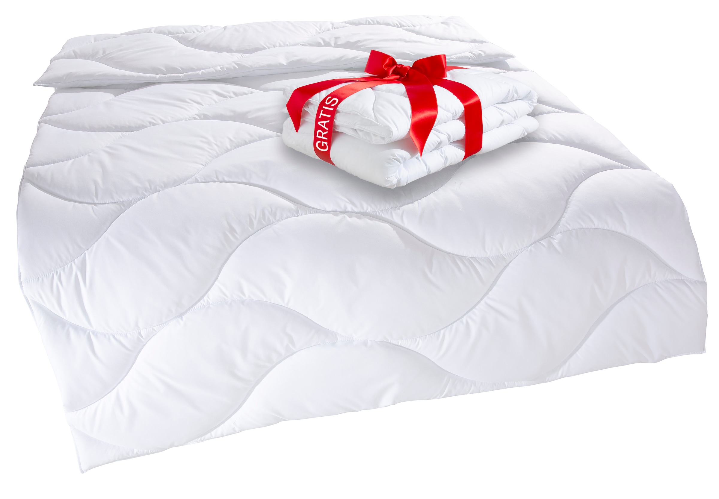 my home Microfaserbettdecke »Caelan, kaufe eine Decke - erhalte die Leichtbettdecke gratis dazu!«, normal, Füllung 100% Polyester, Bezug 100% Polyester, (1 St.), Bettdecke 135x200 cm und 155x220 cm, Sommer, Winter