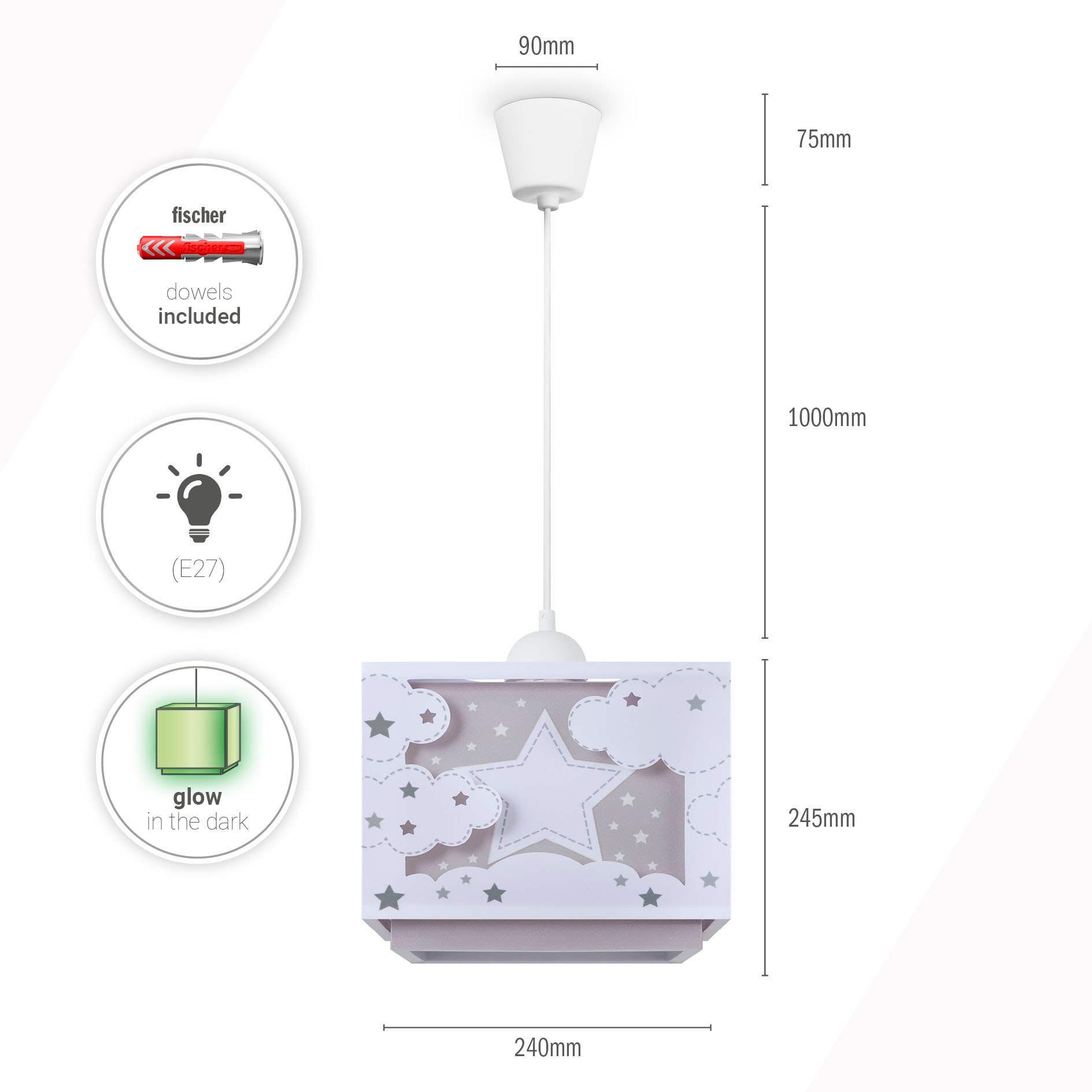 Paco Home Pendelleuchte »GRETA« E27