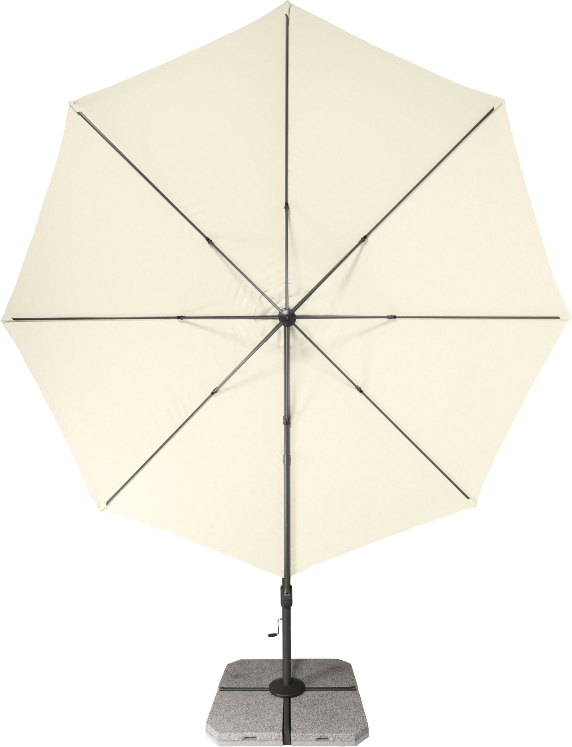 doppler® Ampelschirm, inkl. Schirmständer, ohne Wegeplatten, UV-beständig