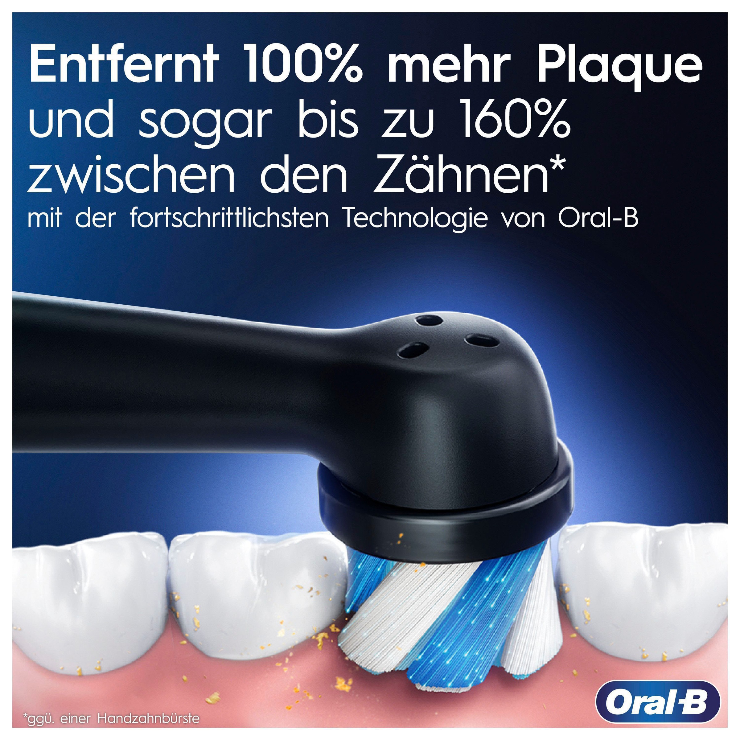 »iO 5 Reiseetui Oral-B Elektrische Zahnbürste Aufsteckbürsten, 5 2 LED-Anzeige, Putzmodi, Magnet-Technologie, kaufen mit Duopack«, St.