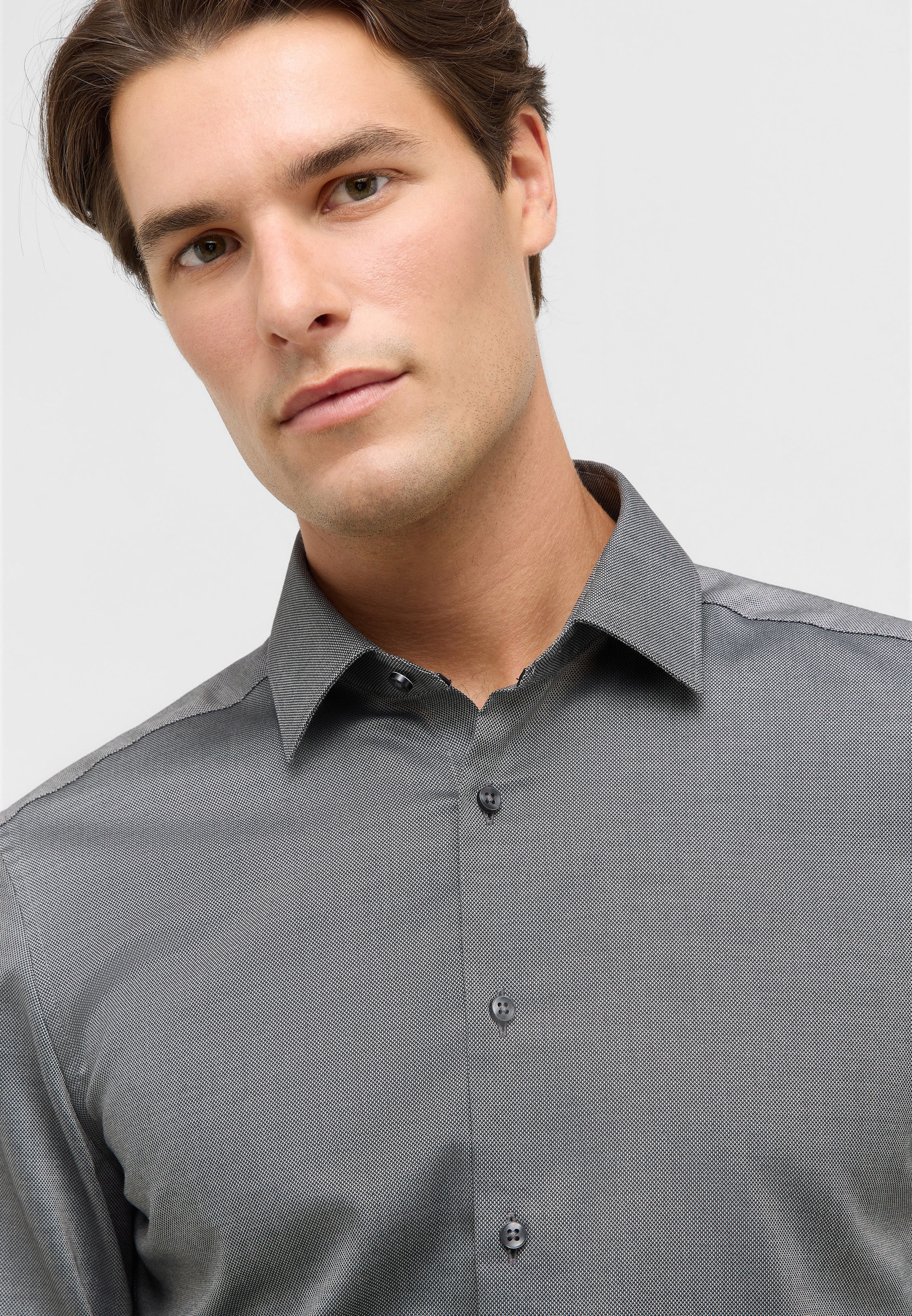 Eterna Langarmhemd »SLIM FIT« NON IRON (bügelfrei)