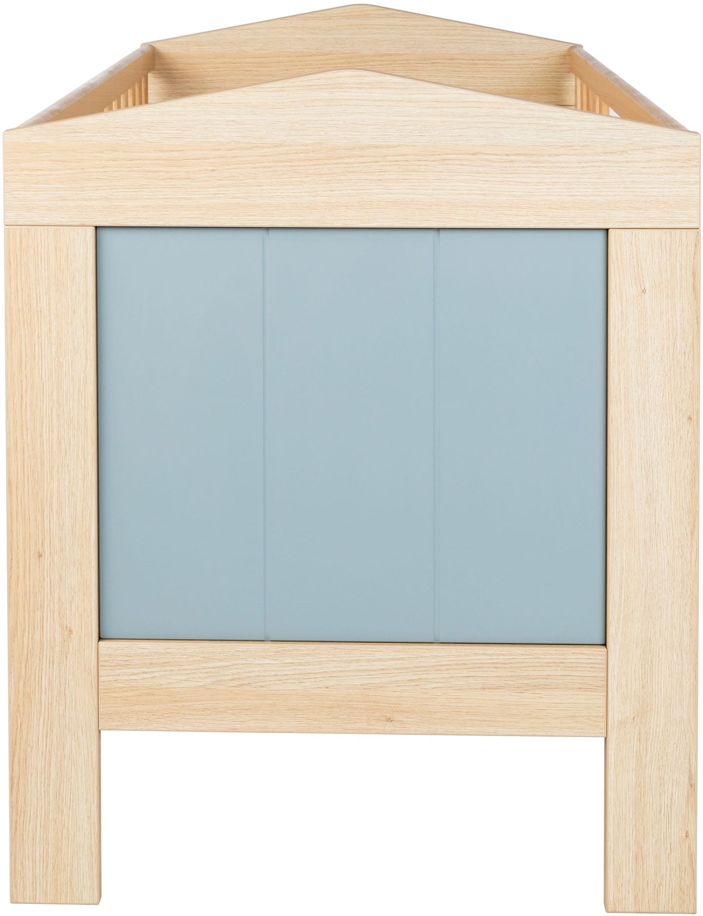 arthur berndt Babyzimmer-Komplettset »Babyzimmer-Set »Roofy« 3-teilig mit 2-türigem Kleiderschrank«, (Set, 3 tlg., Babymöbel-Set »Roofy« Kleiderschrank,Kinderbett+Wickelkommode)