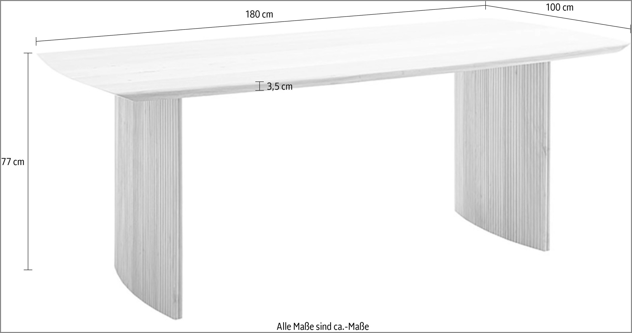 MCA living Esstisch »Brisco Esstisch«, (1 St.)