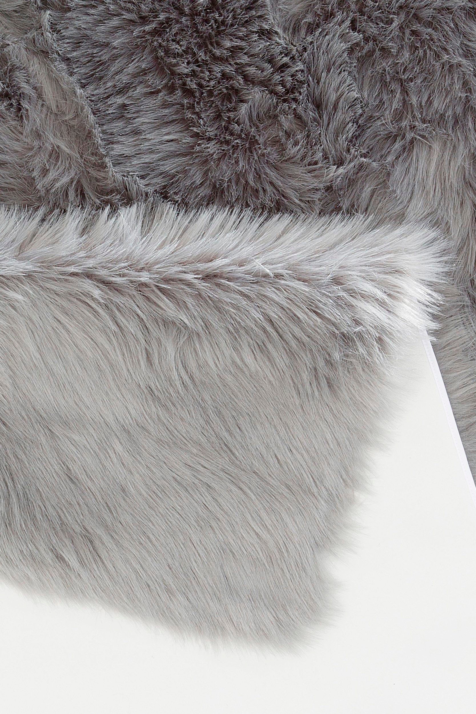 Home affaire Fellteppich »Valeria«, rechteckig, 60 mm Höhe, Kunstfell, besonders weich und flauschig, fußbodenheizungsgeeignet, pflegeleicht, ideale Teppiche für Wohnzimmer, Schlafzimmer und Esszimmer