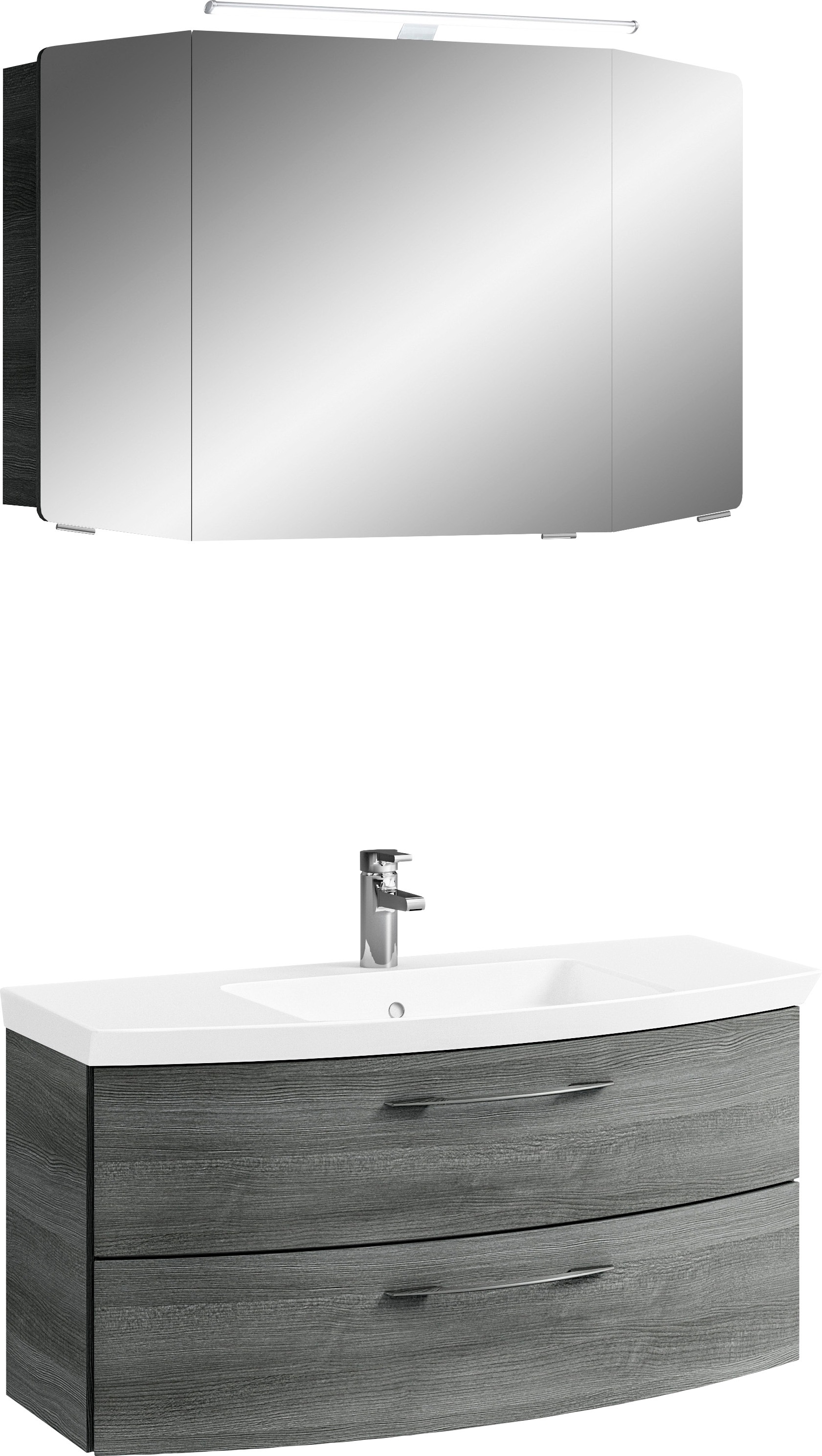 Saphir Badmöbel-Set »Cassca Sprint 2-teilig Mineralmarmor-Waschtisch mit LE günstig online kaufen