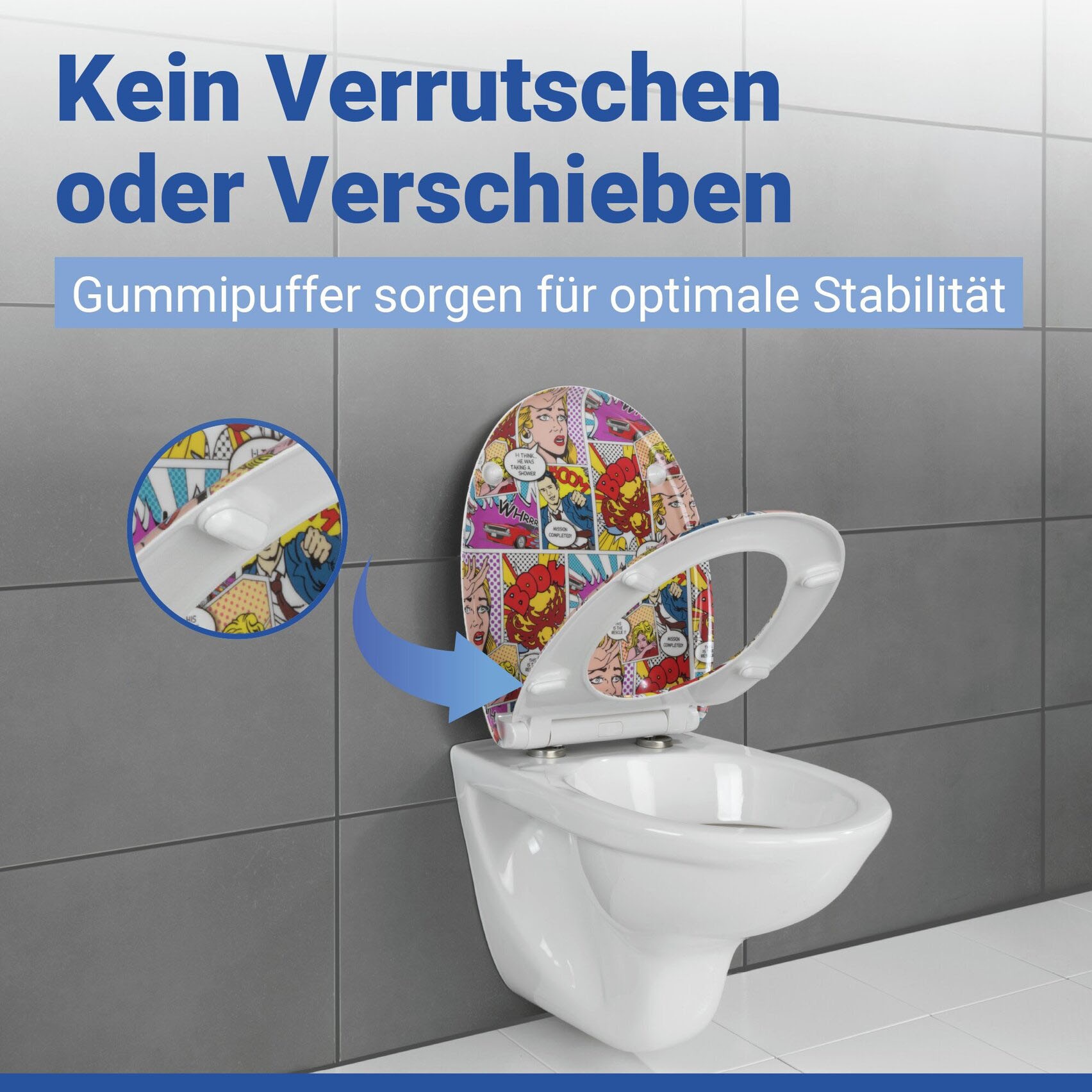 WENKO WC-Sitz »Pop-Art«